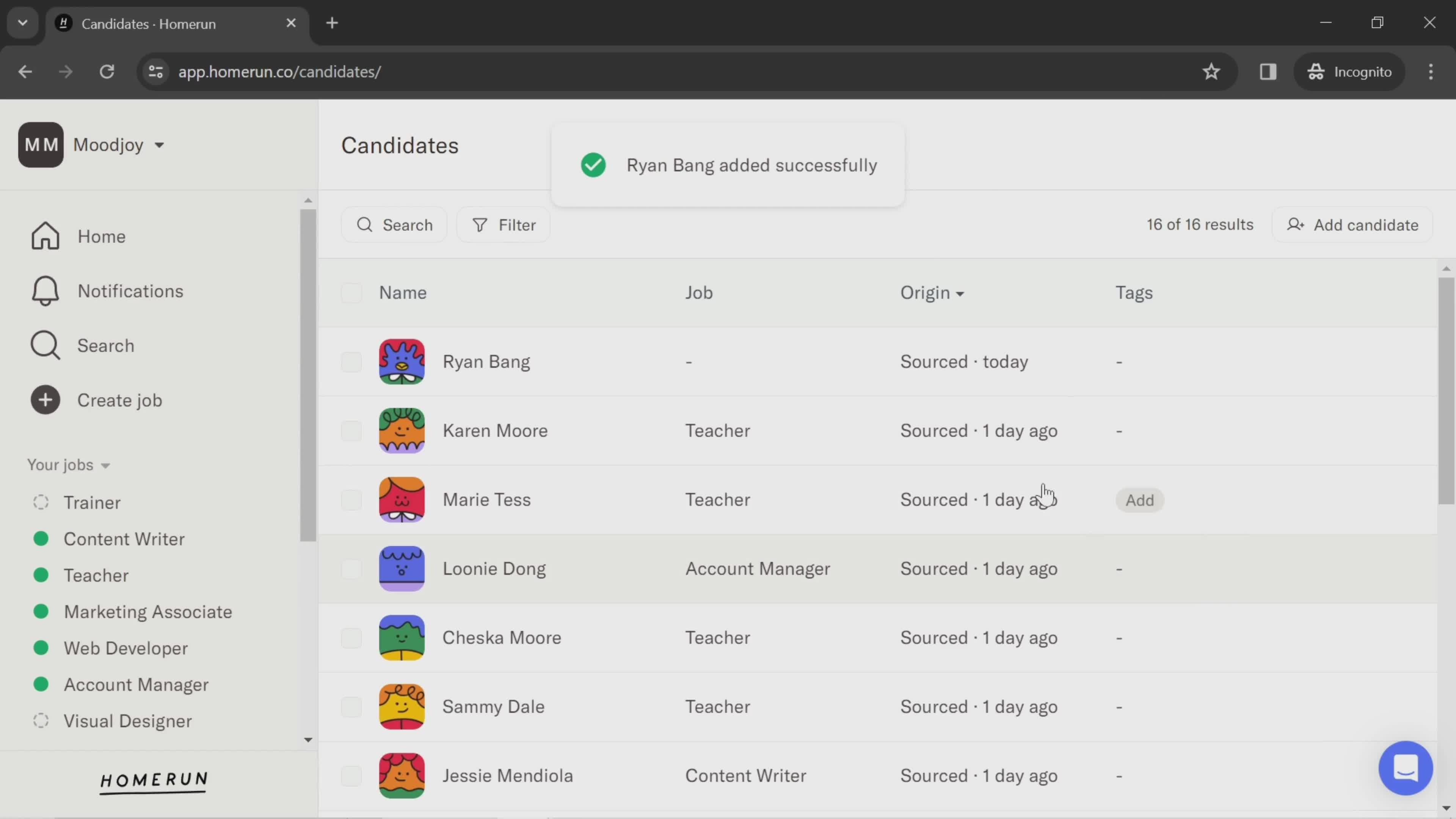 General browsing screenshot