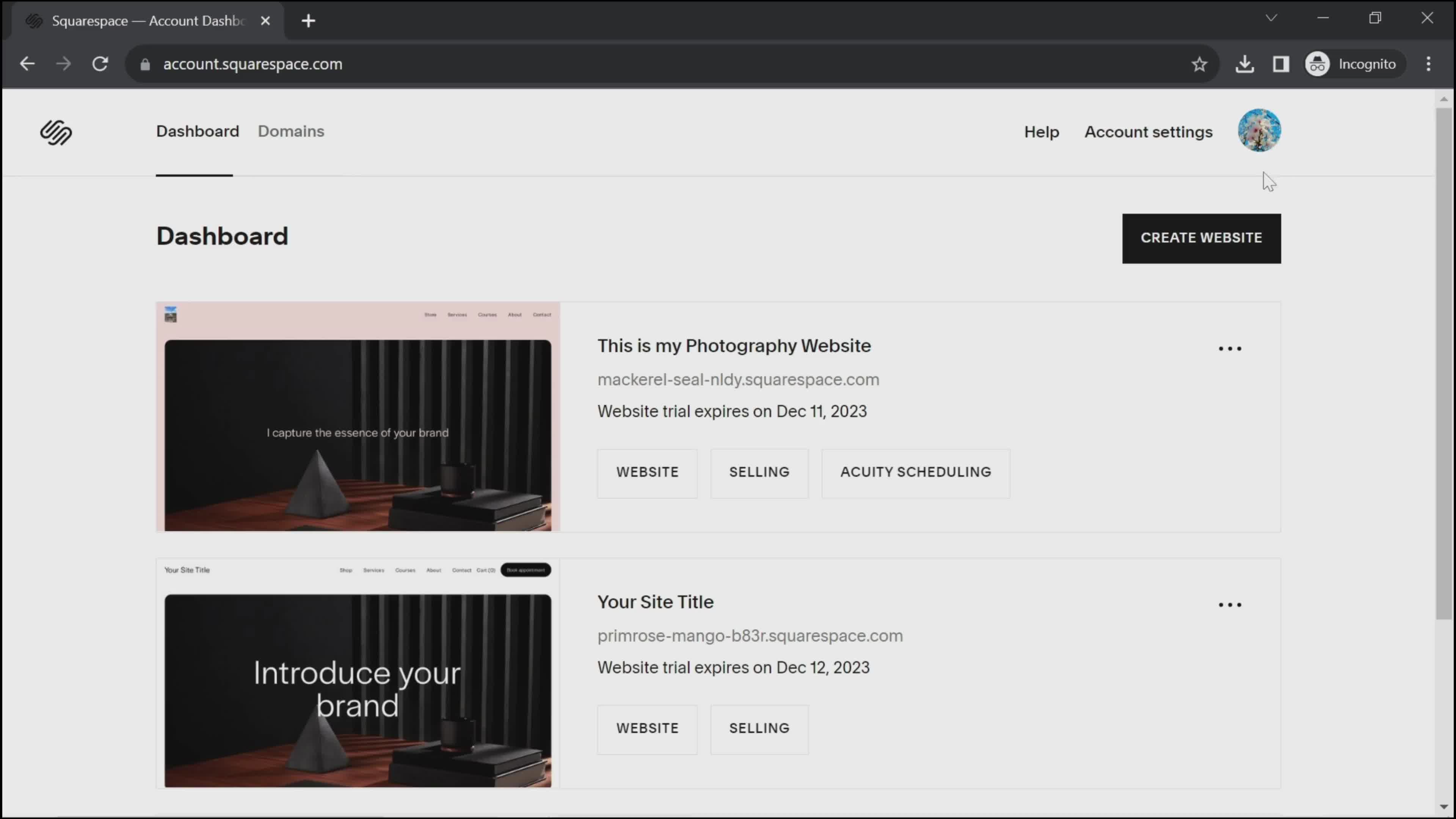 General browsing on Squarespace video thumbnail