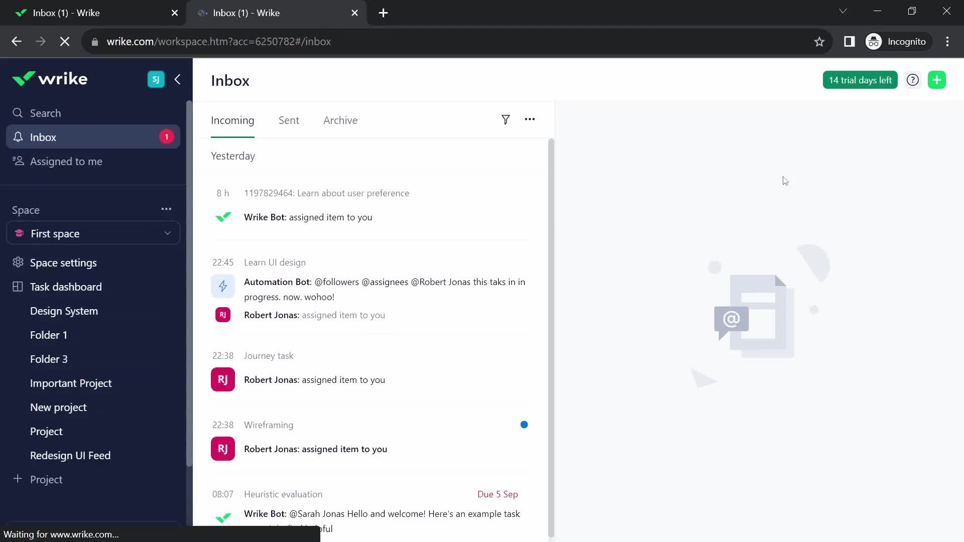 General browsing screenshot