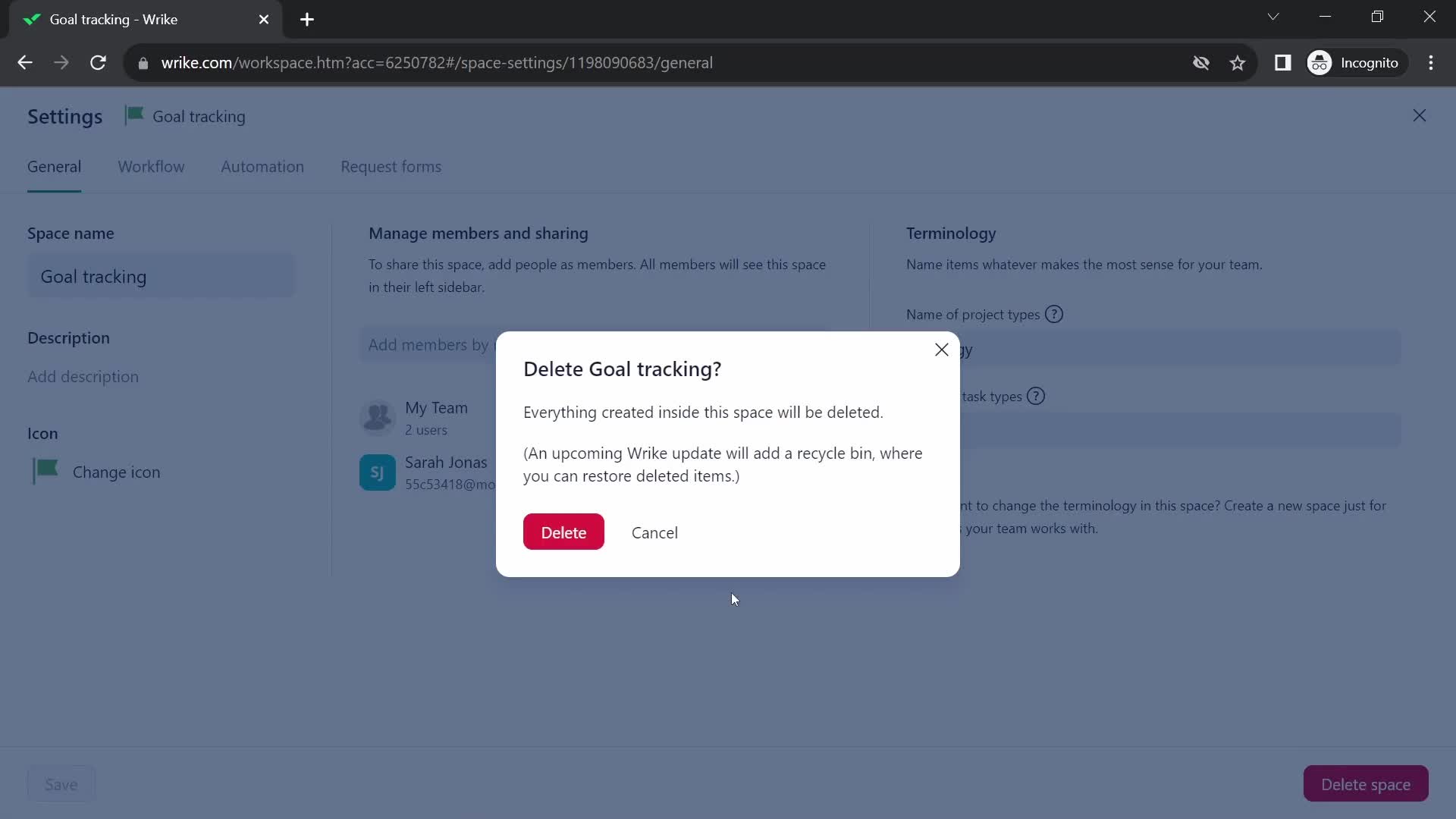 General browsing screenshot