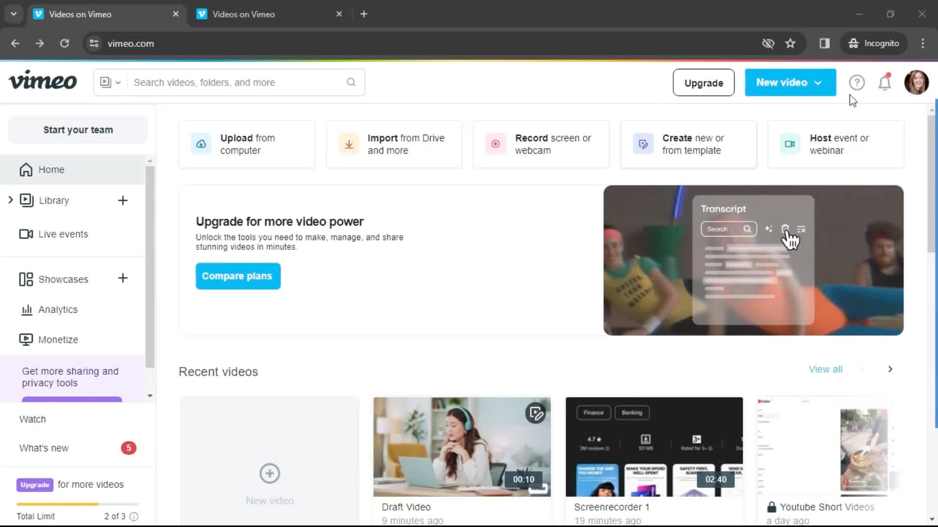 Help center screenshot