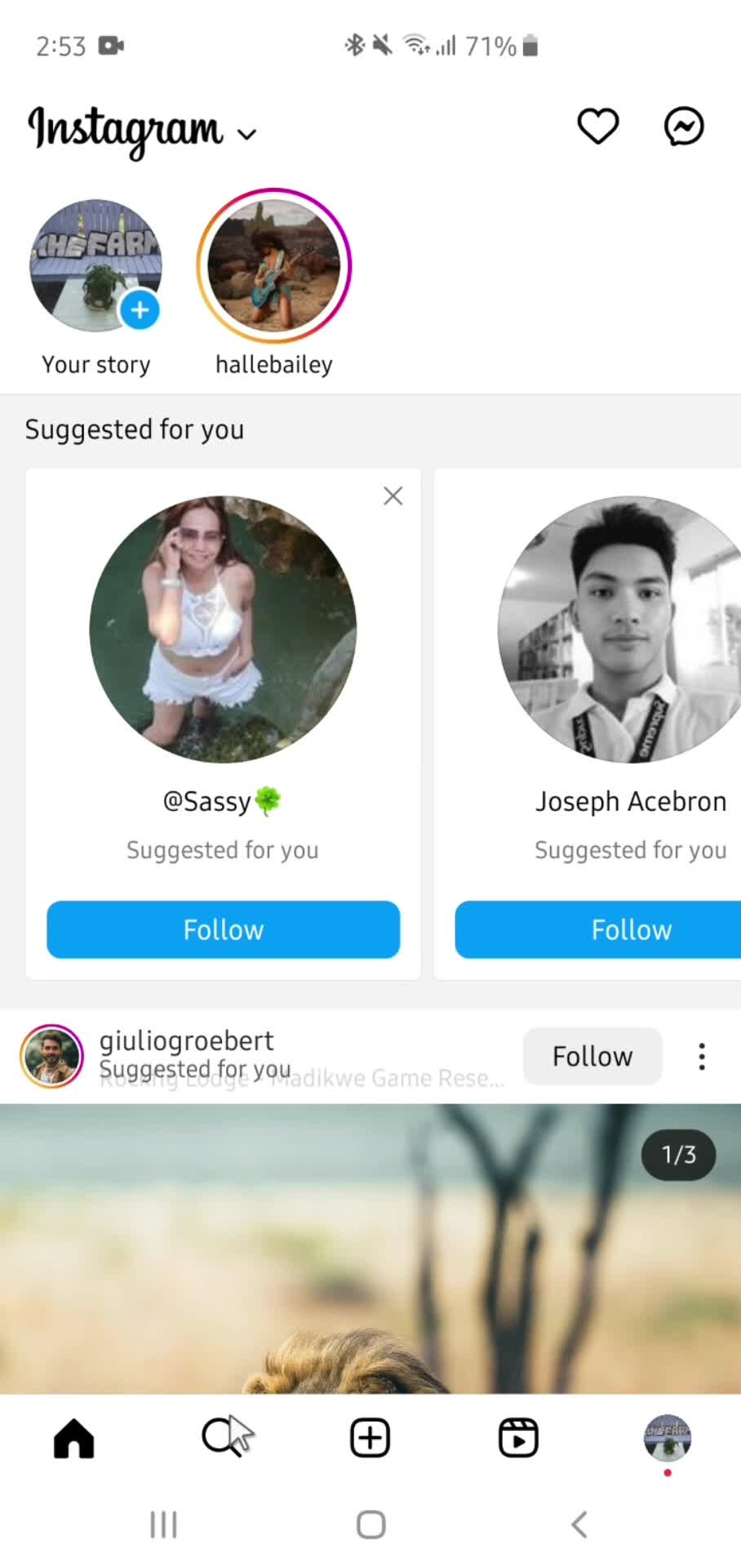 Hiding posts on Instagram video thumbnail