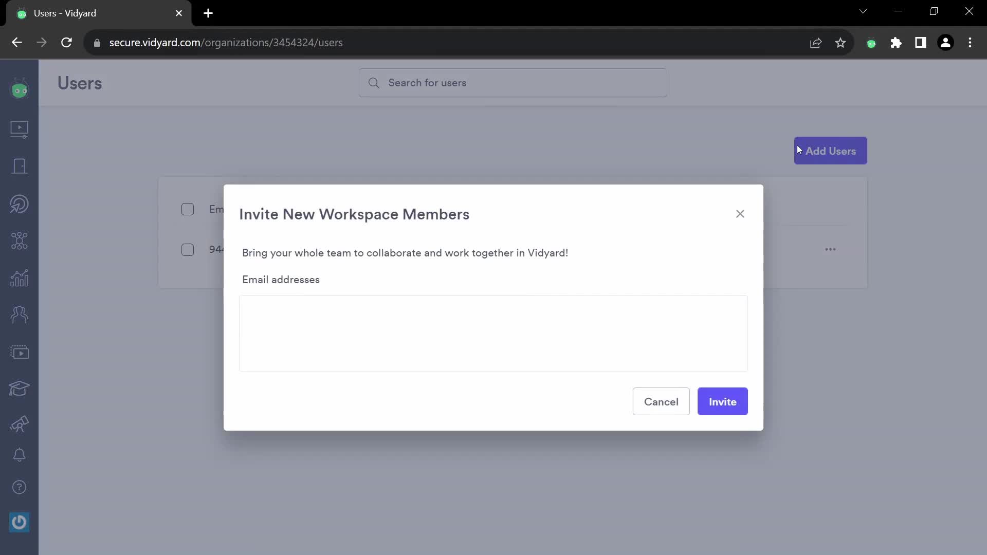 Inviting people on Vidyard video thumbnail