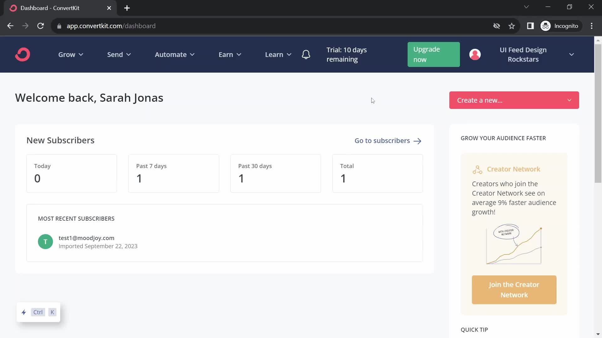 Inviting people on ConvertKit video thumbnail