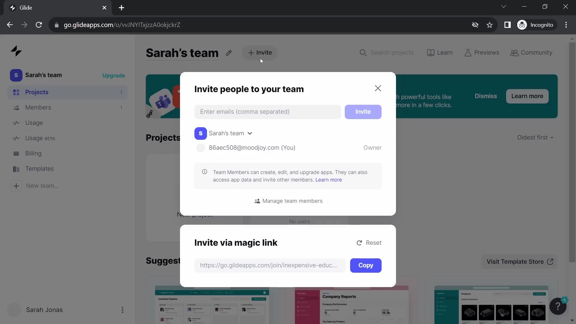 Inviting people on Glide video thumbnail