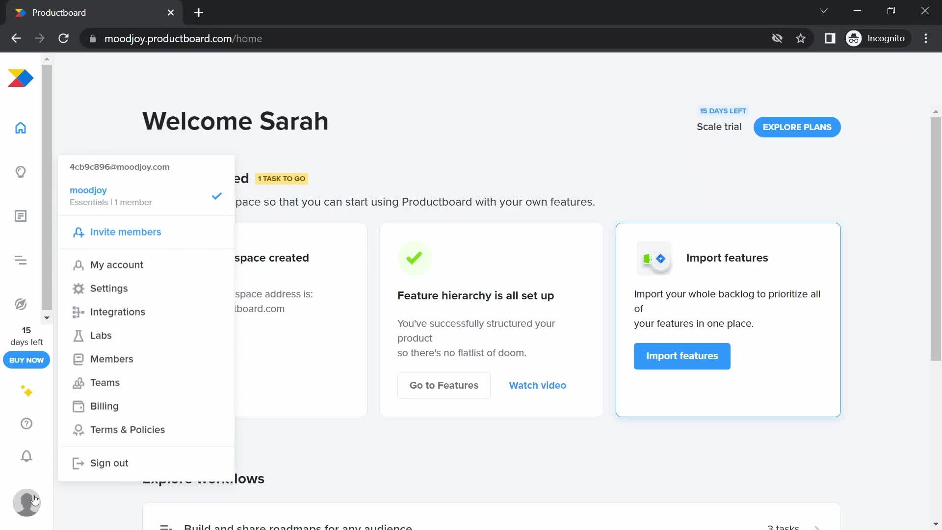 Inviting people on Productboard video thumbnail