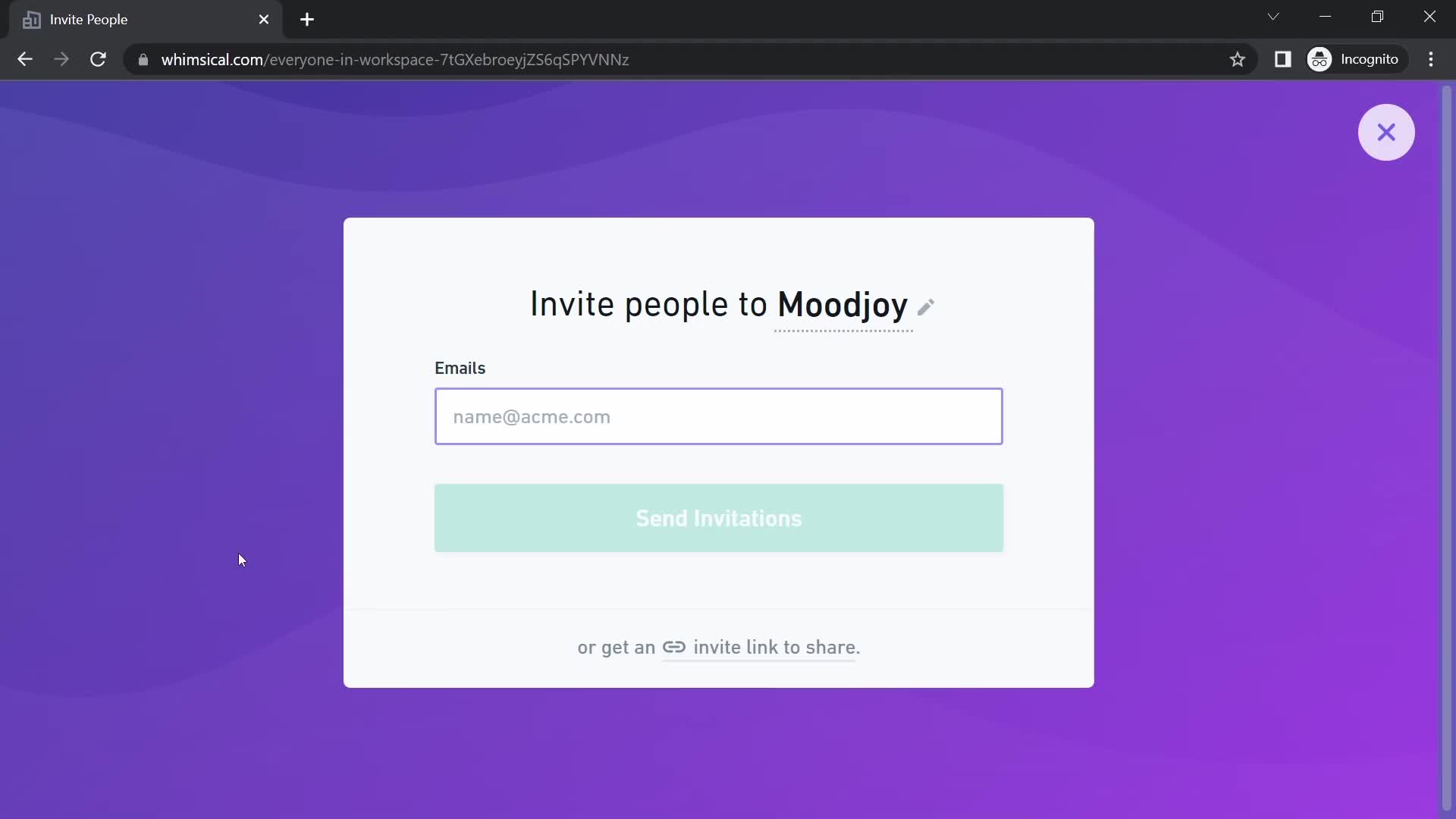Inviting people on Whimsical video thumbnail