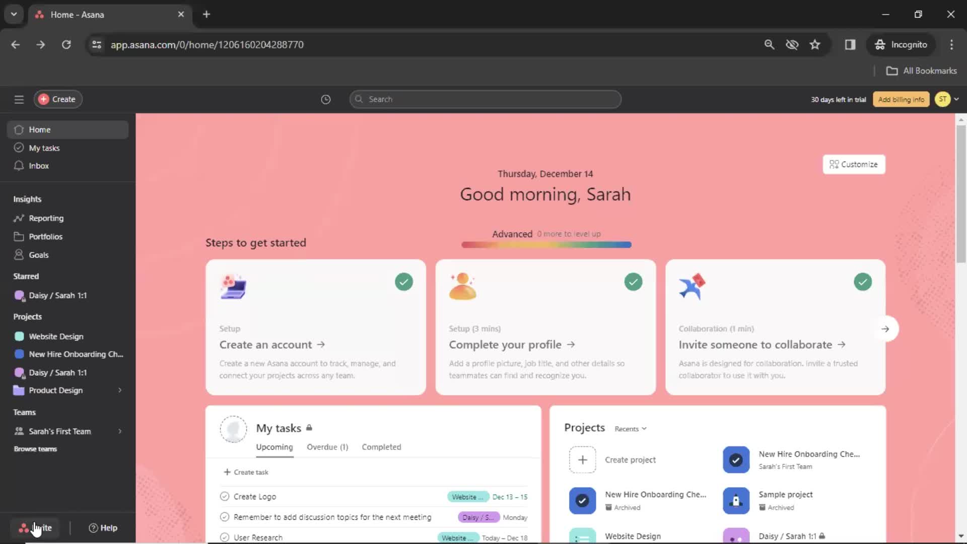 Inviting people on Asana video thumbnail