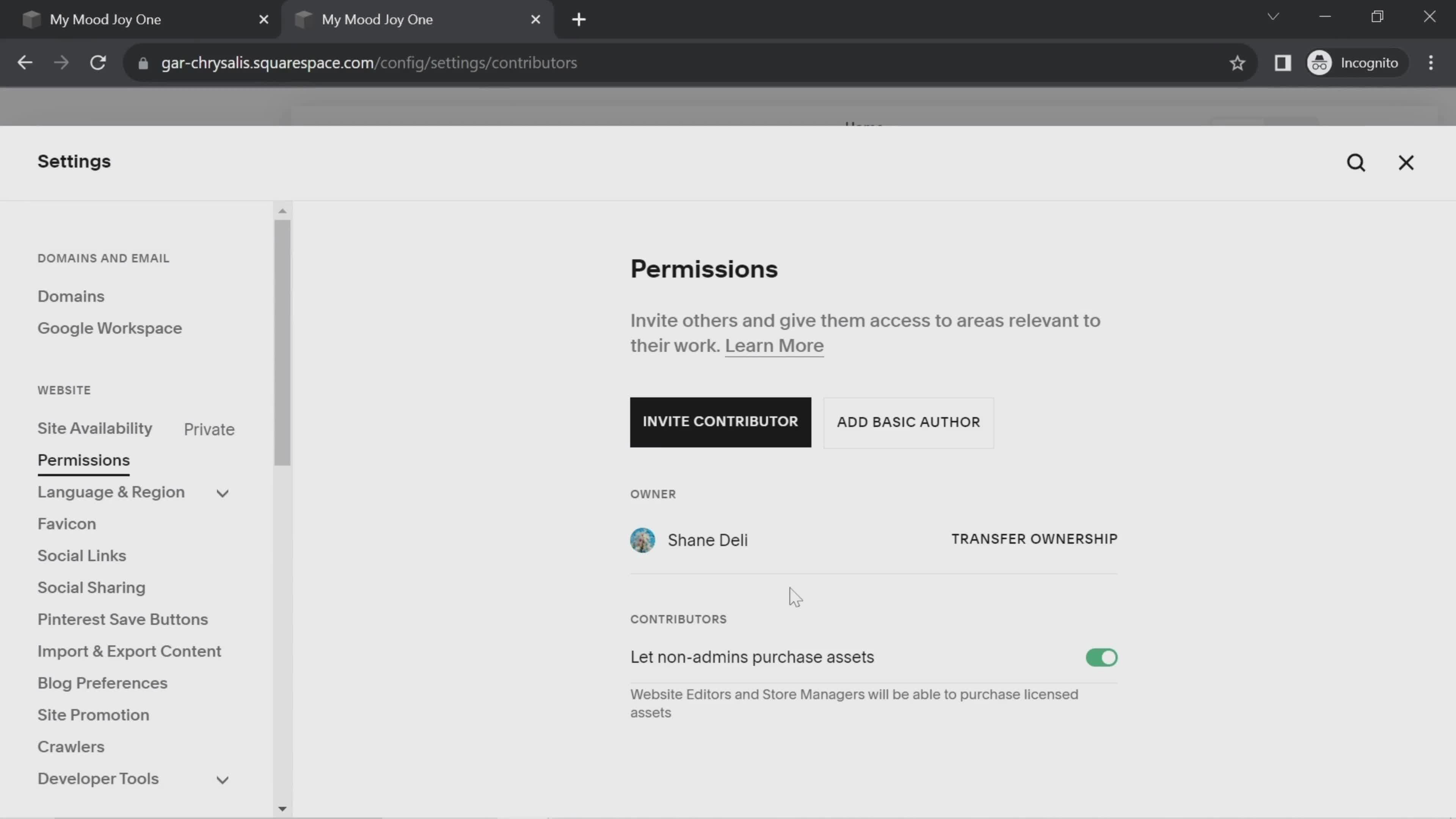 Inviting people on Squarespace video thumbnail