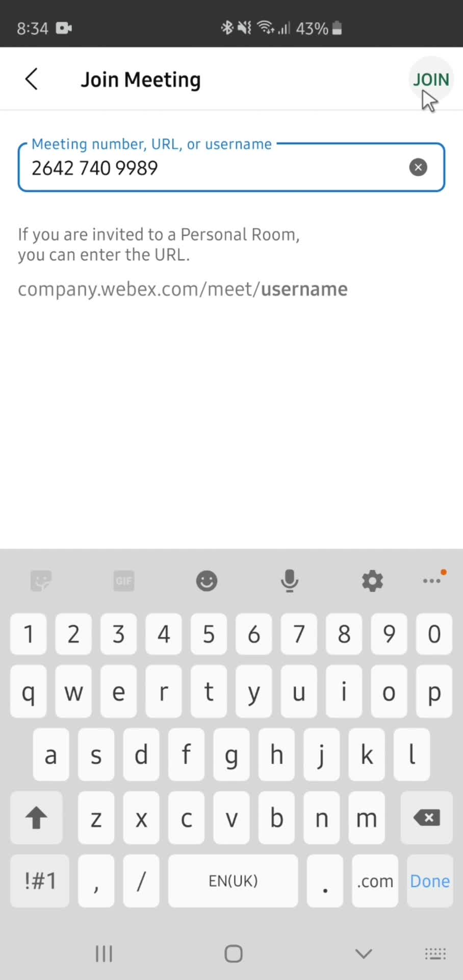 Joining a meeting on Webex video thumbnail