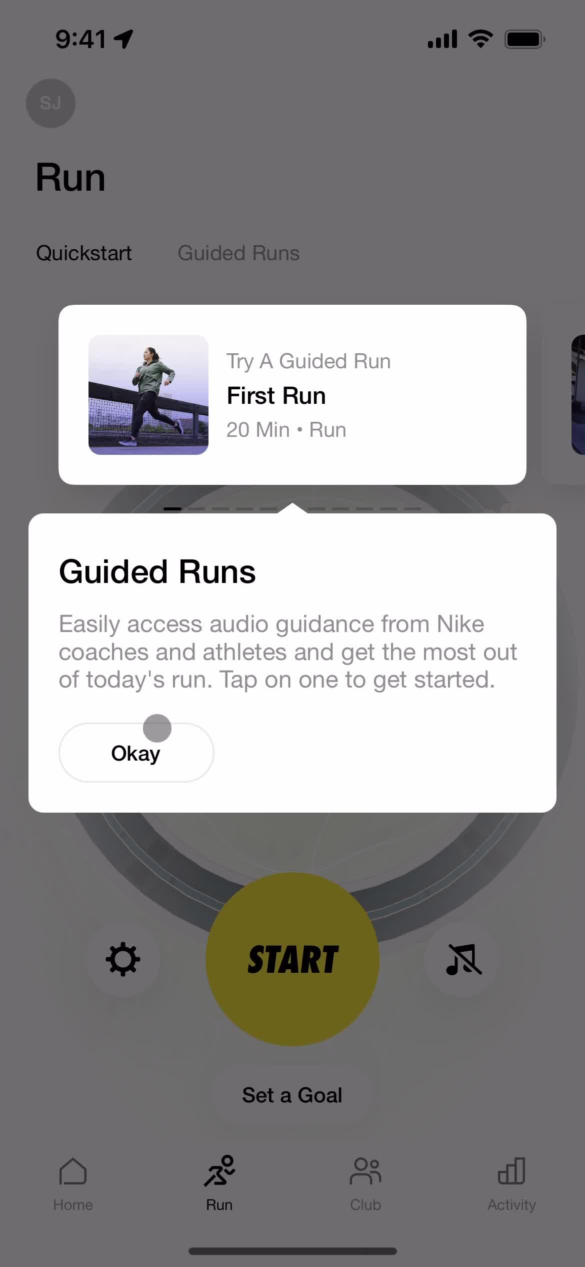 Logging in screenshot