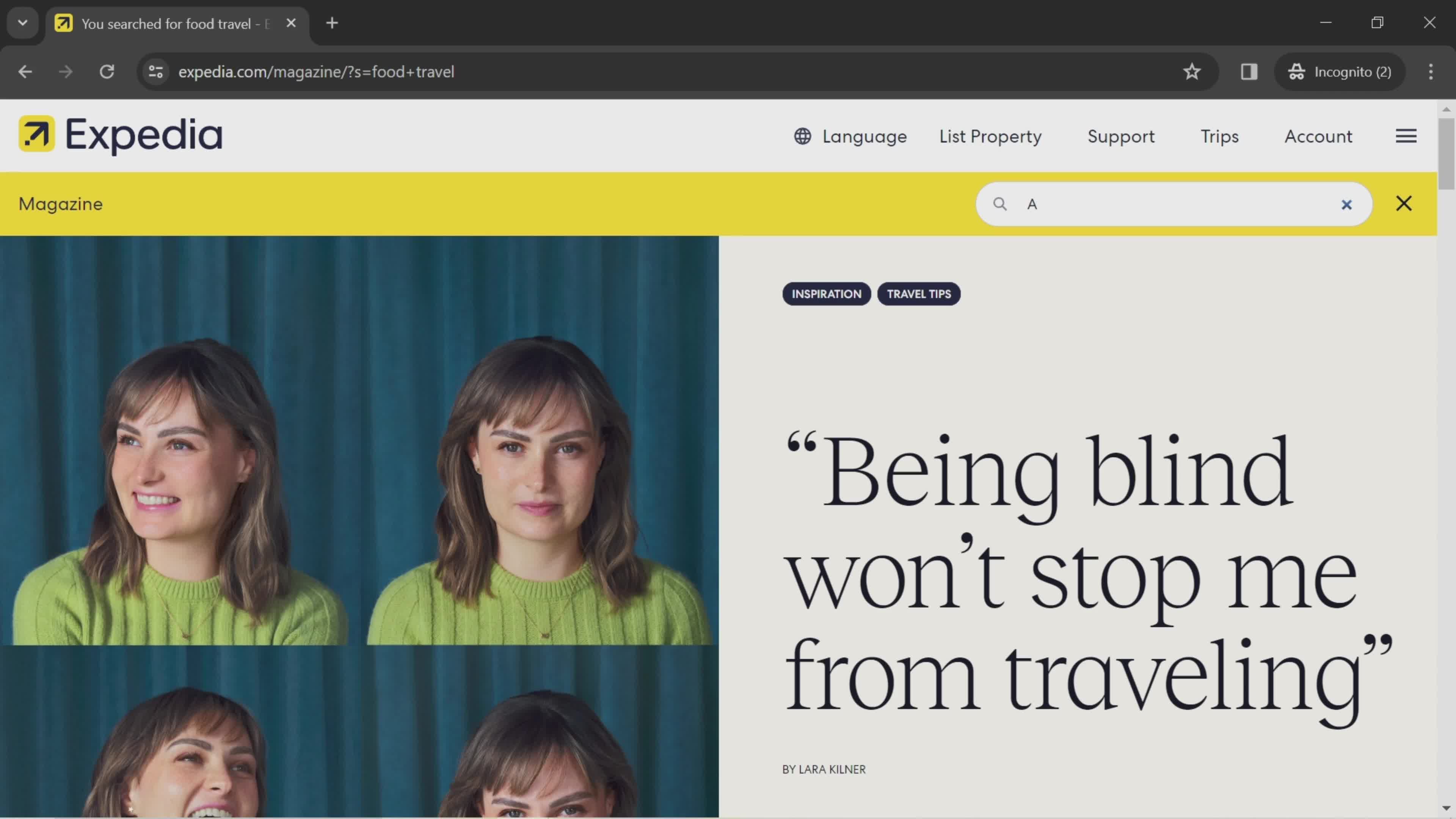 Exploring magazine screenshot