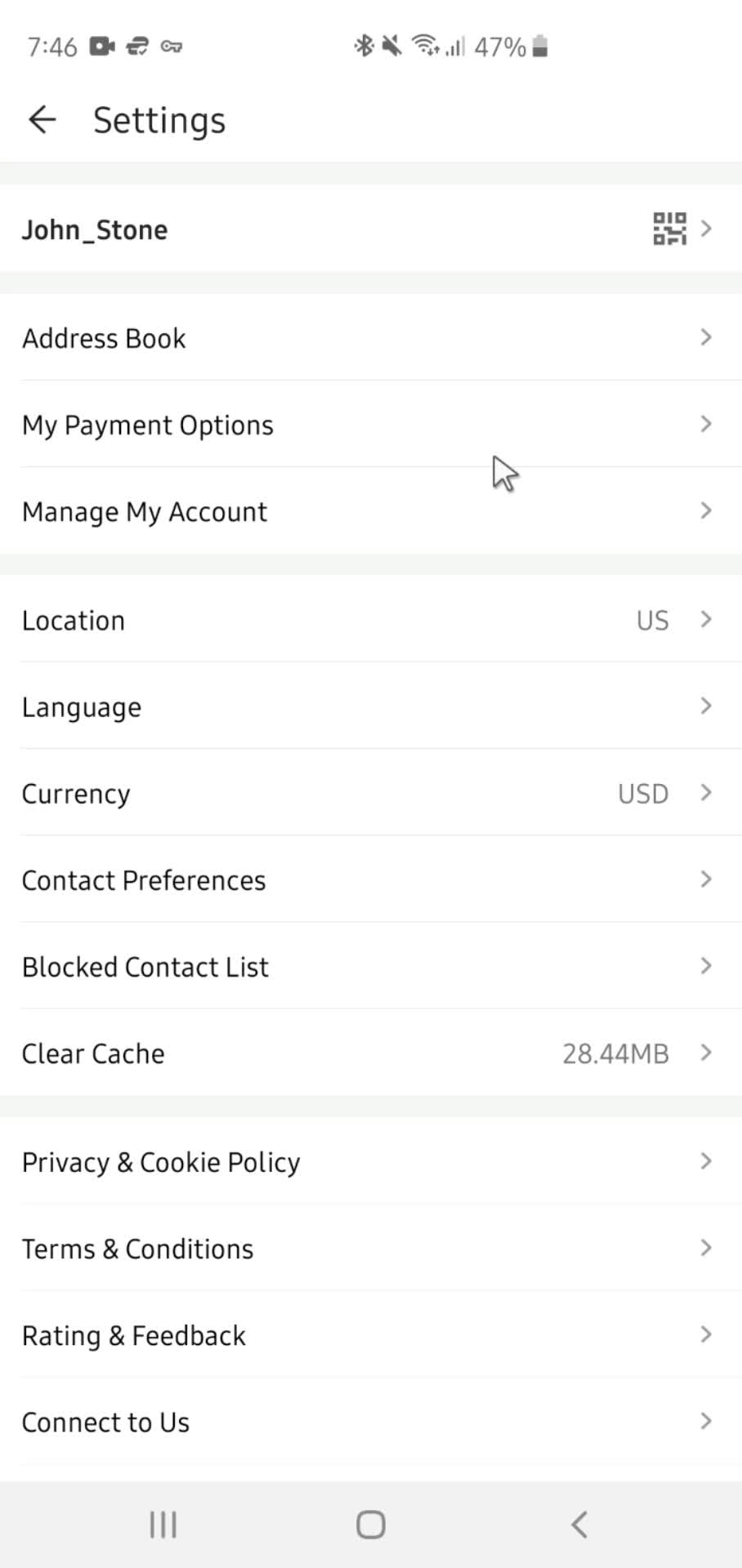 Settings on Shein video thumbnail