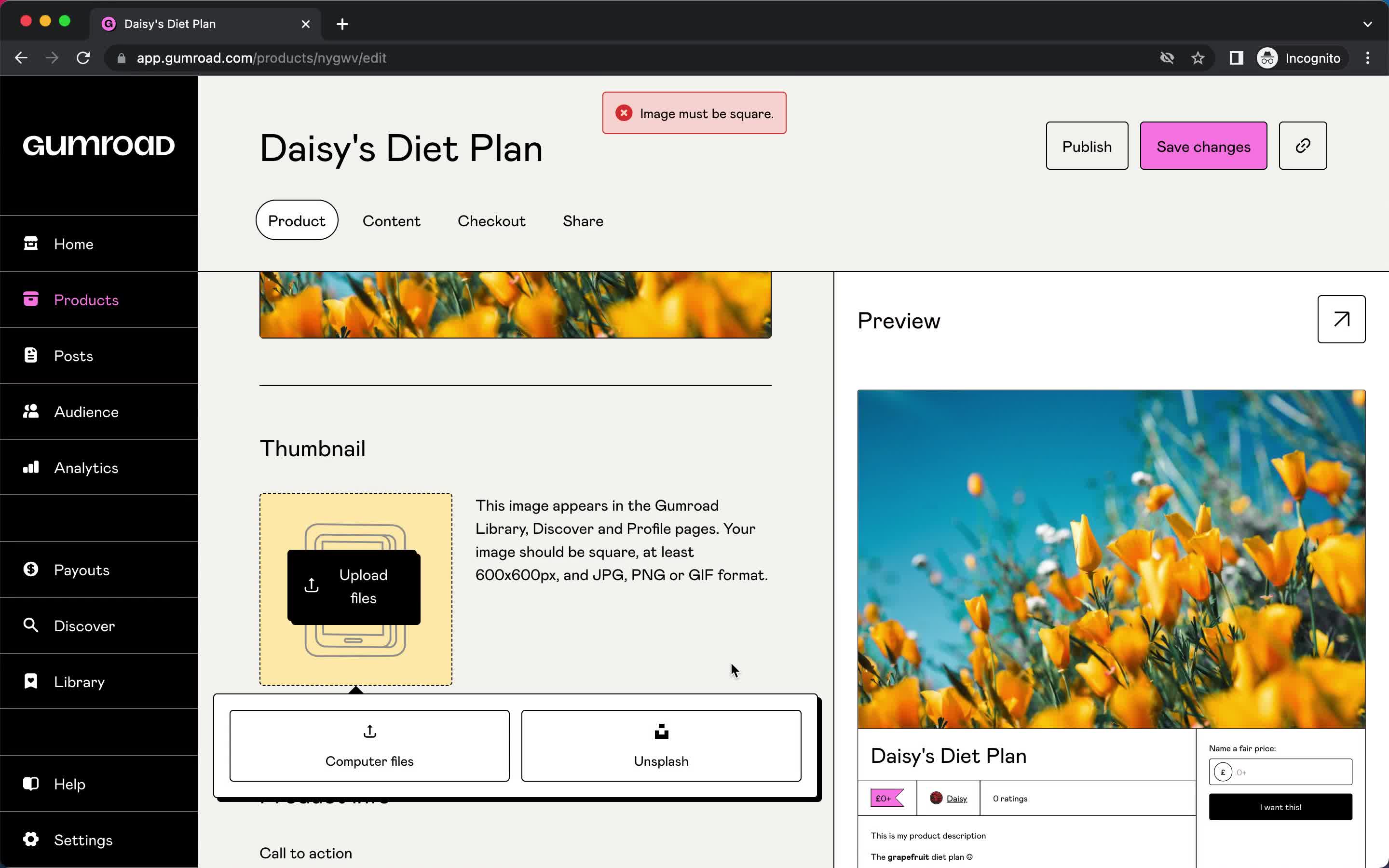 Onboarding screenshot
