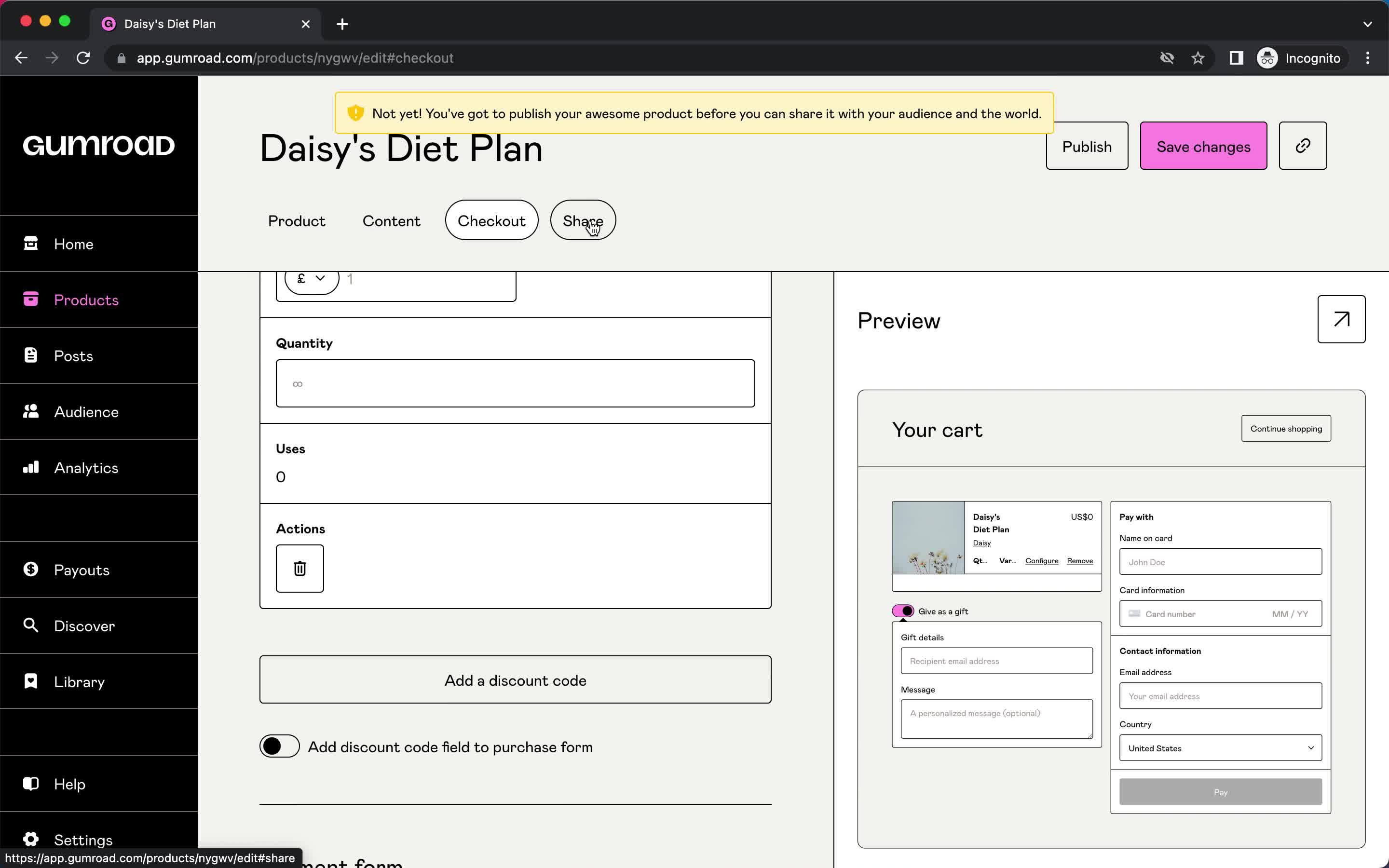 Onboarding screenshot