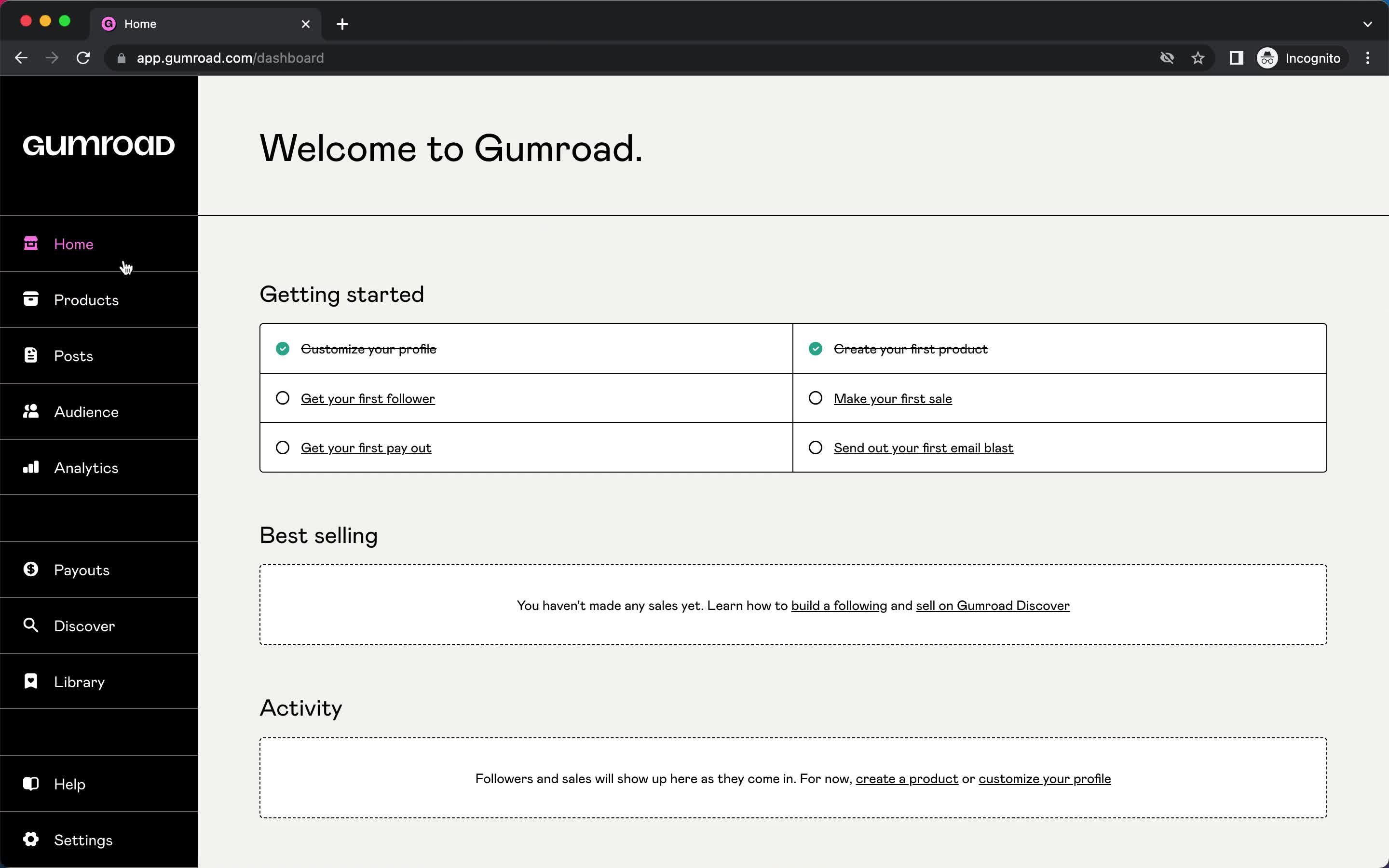 Onboarding screenshot