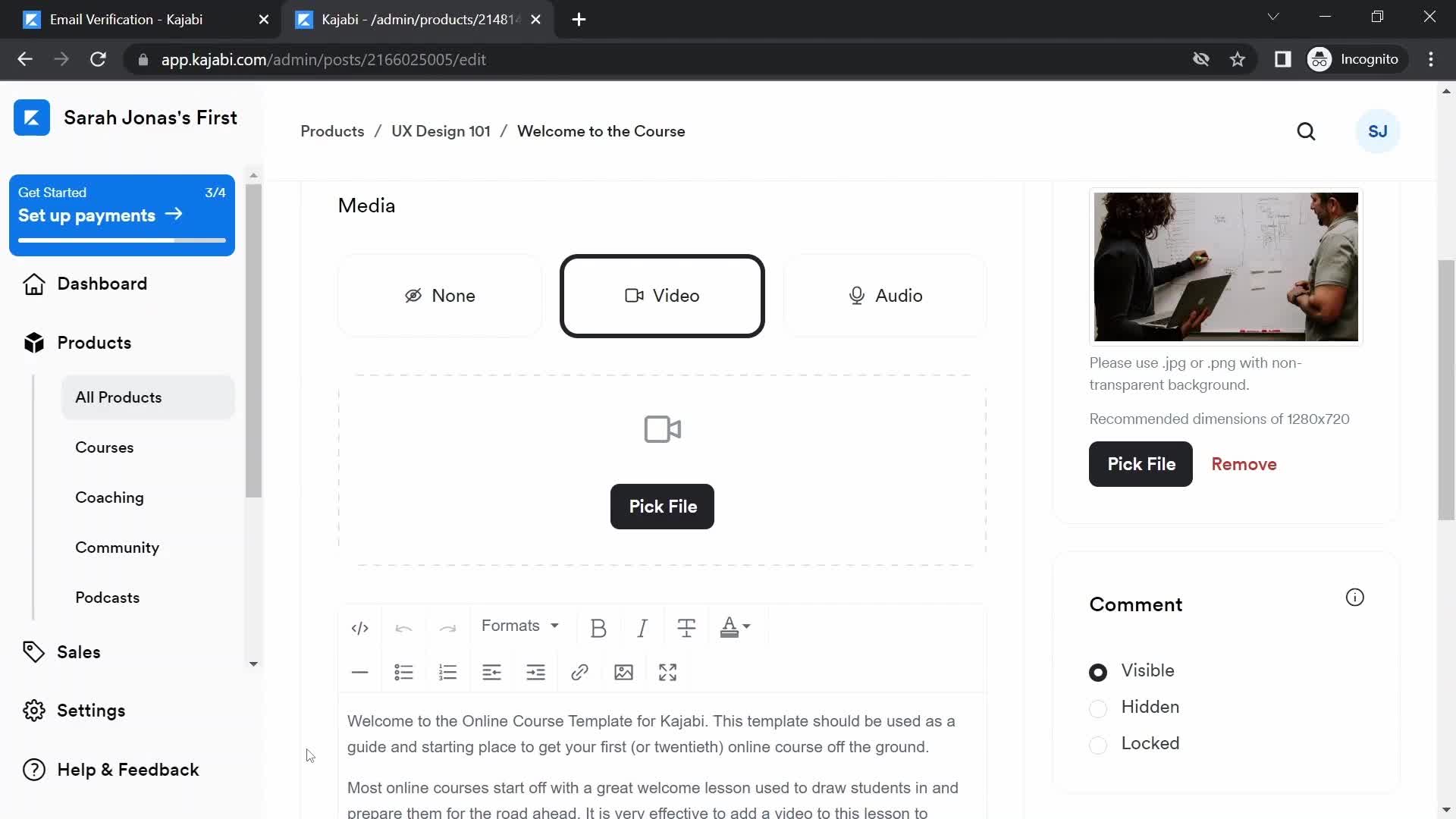 Onboarding screenshot