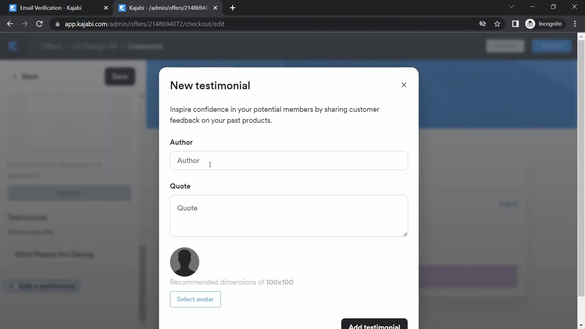 Onboarding screenshot