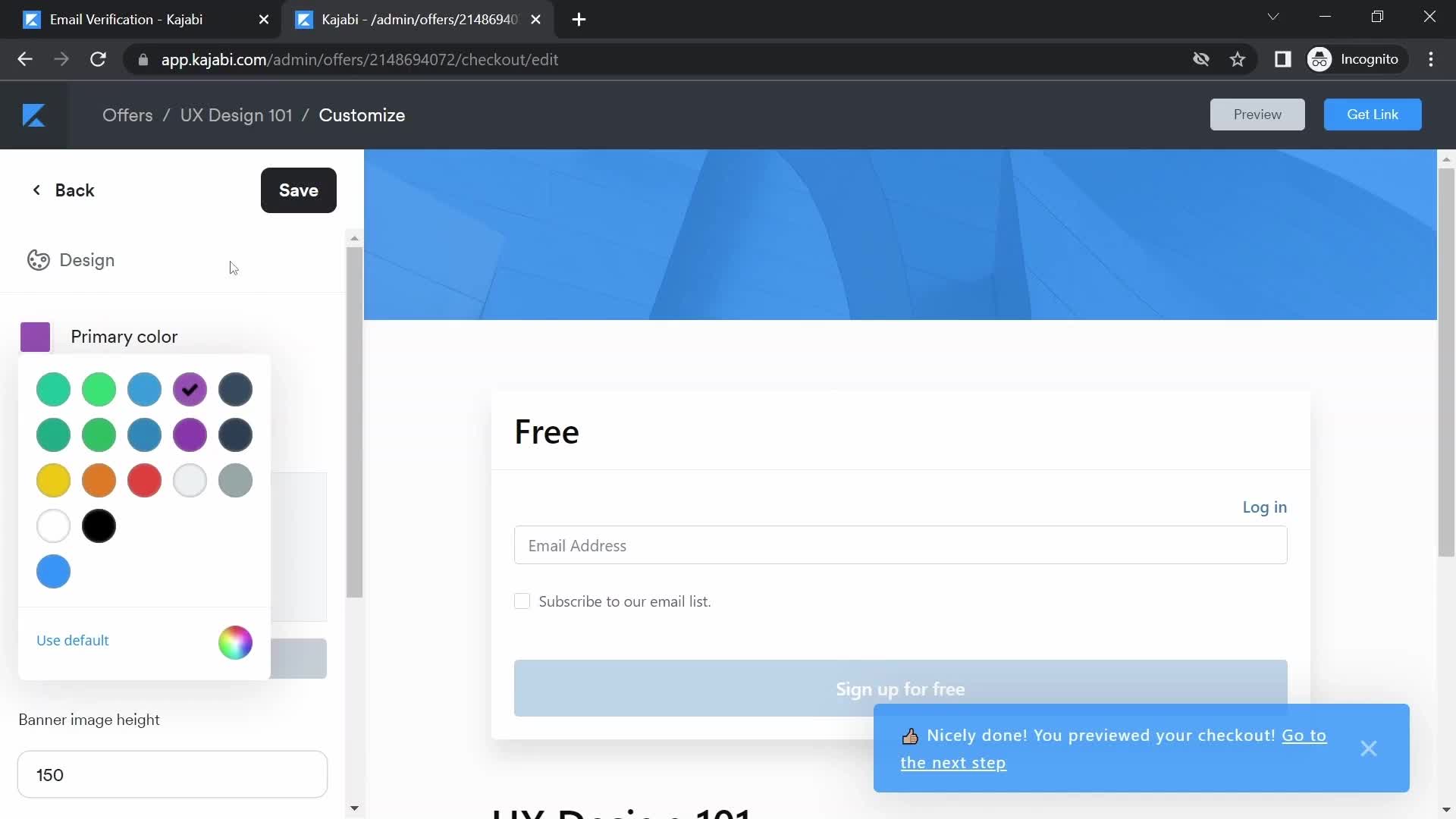 Onboarding screenshot