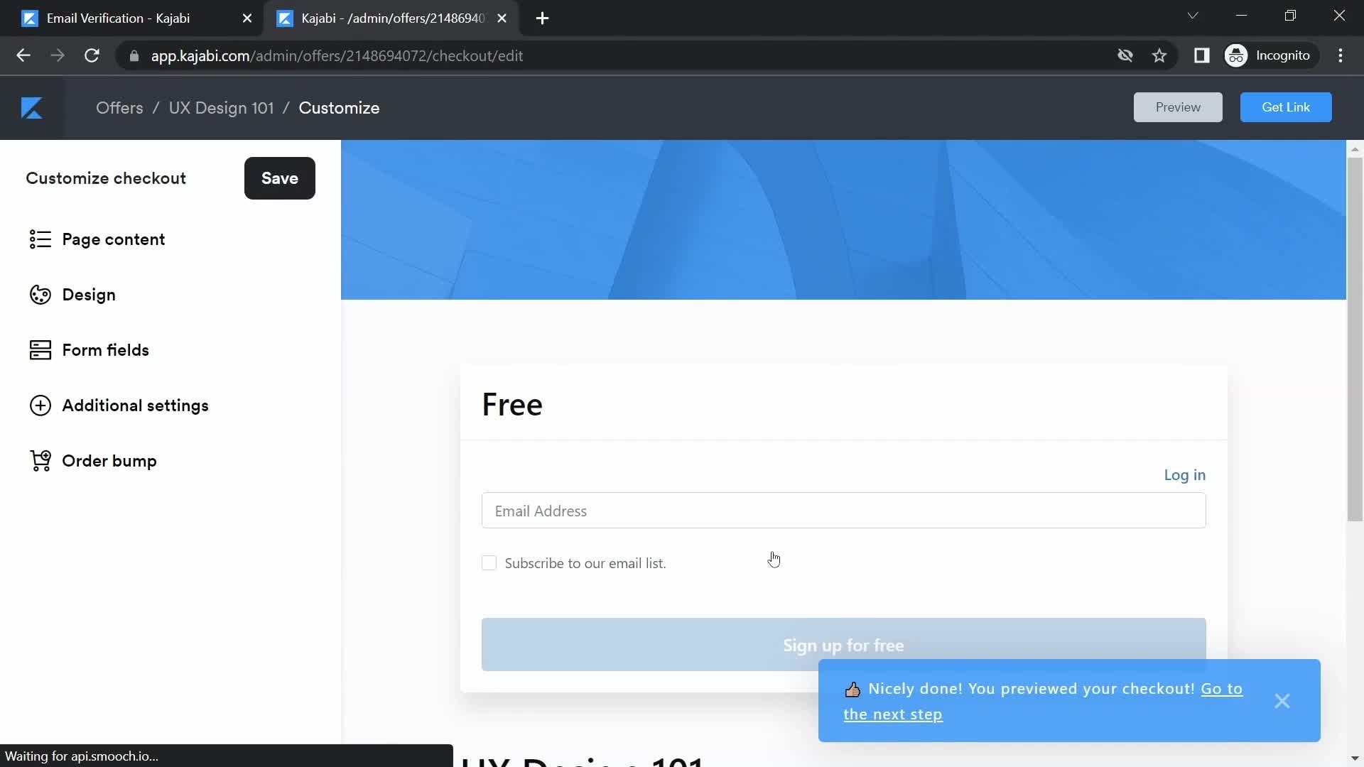 Onboarding screenshot