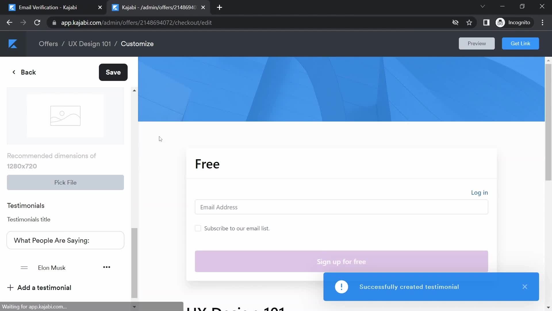Onboarding screenshot