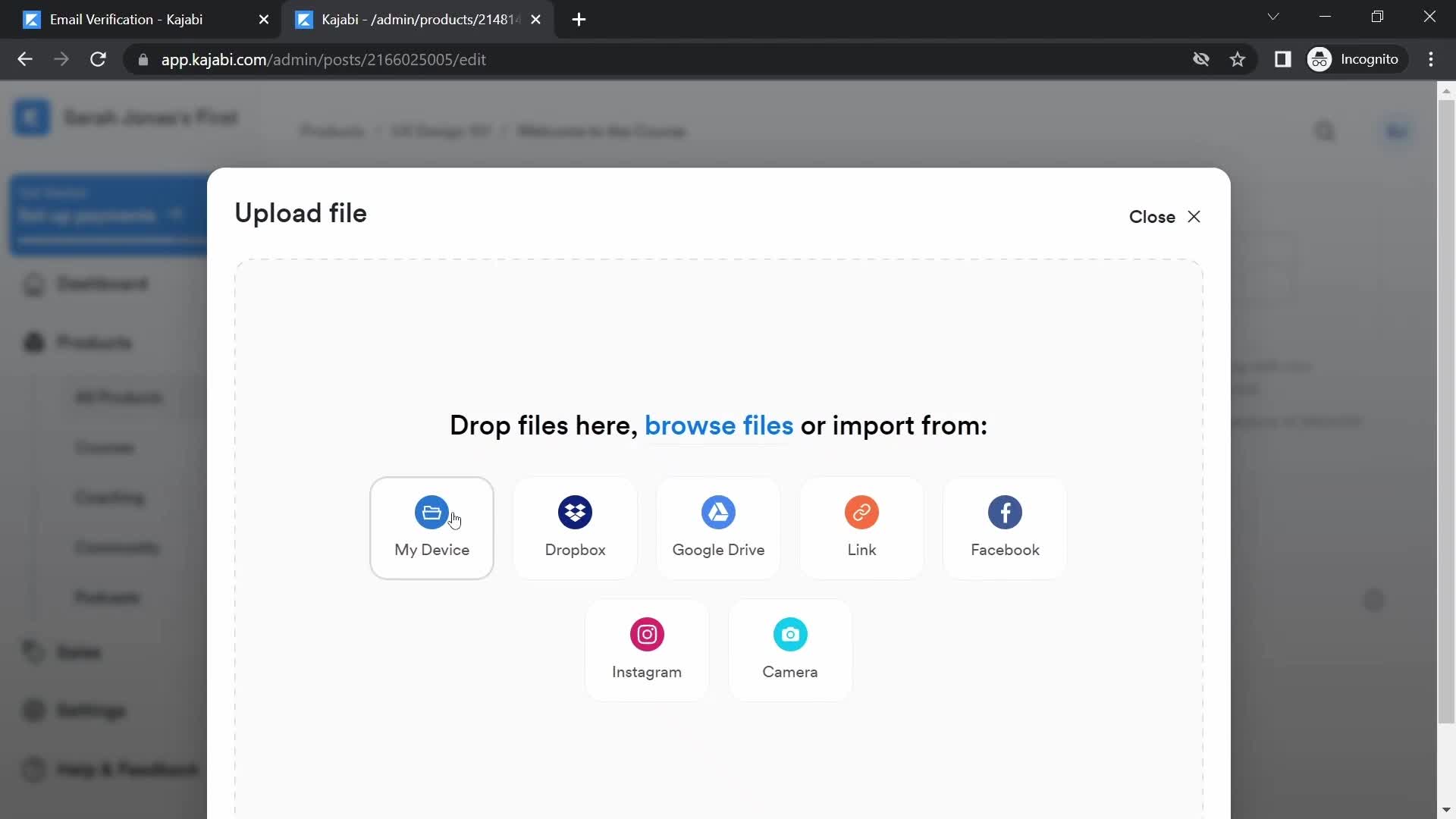 Onboarding screenshot