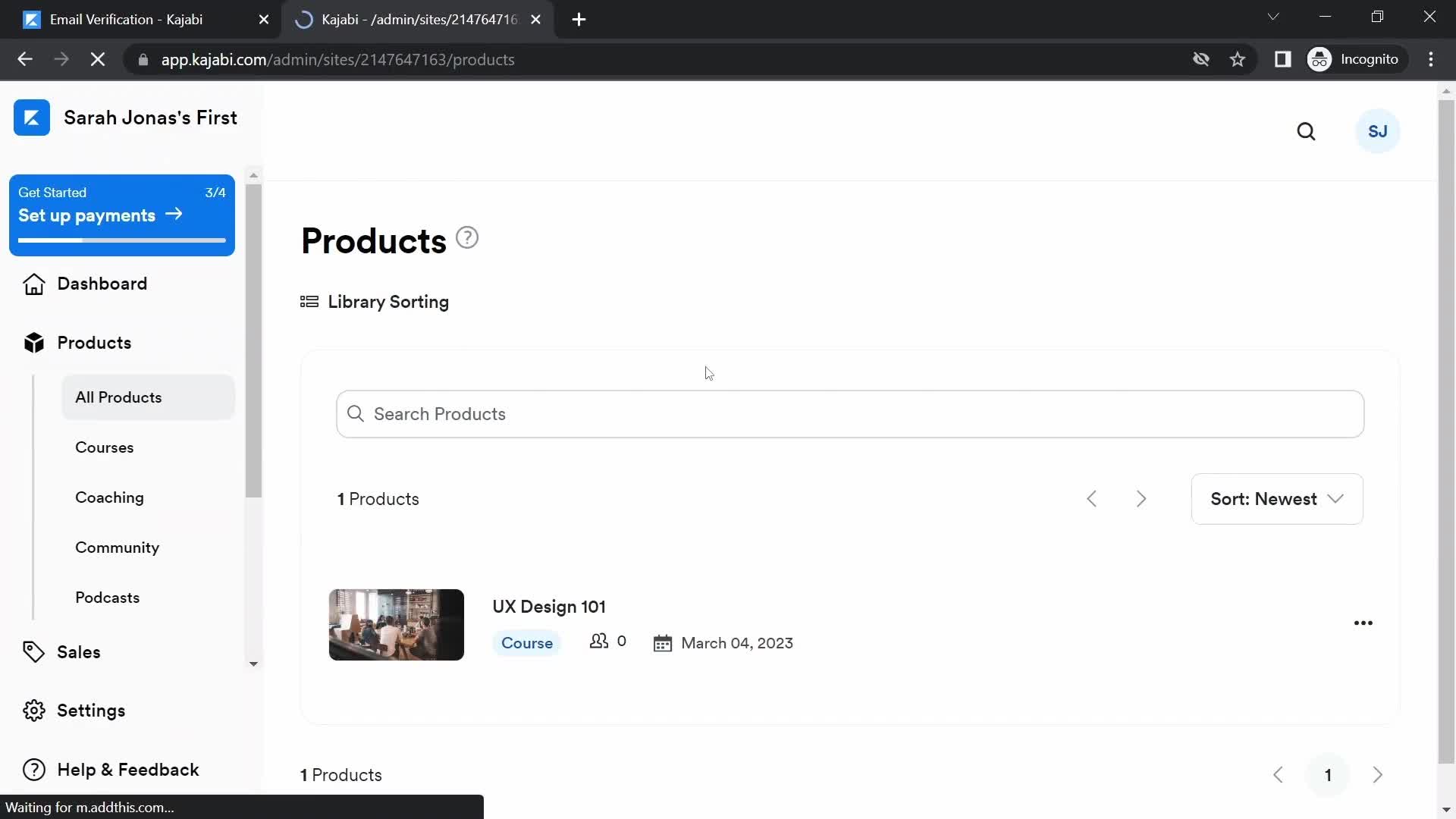 Onboarding screenshot