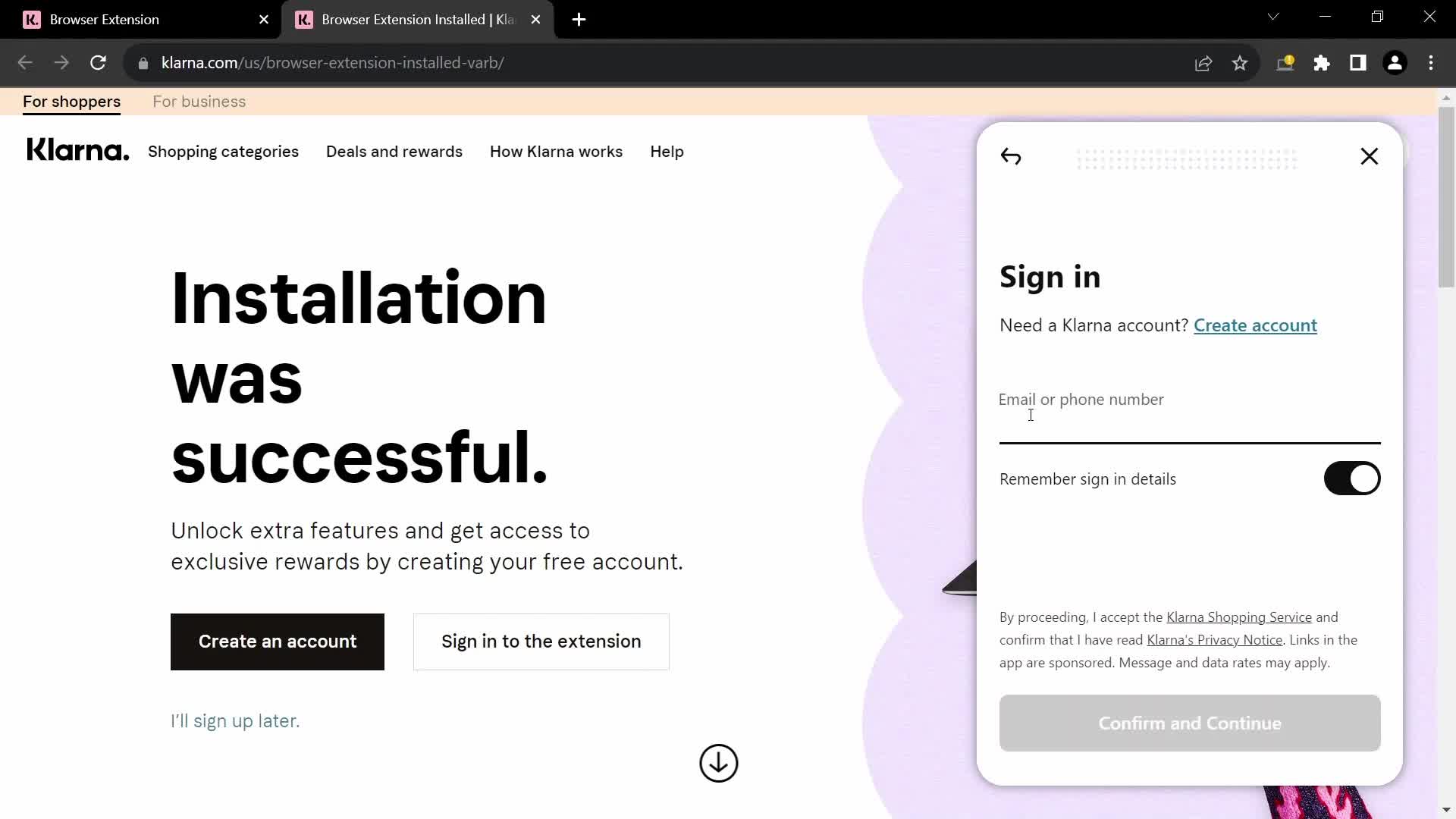 Onboarding screenshot