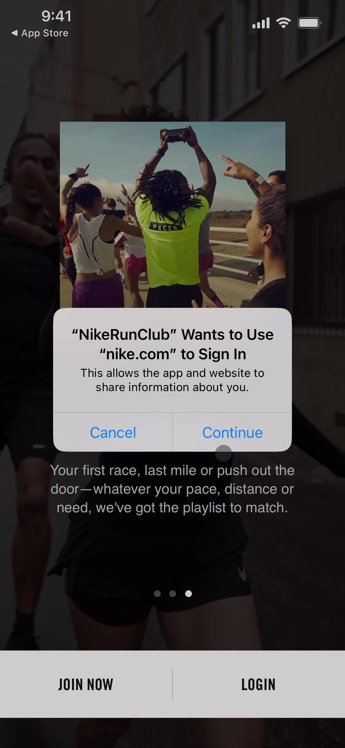 Onboarding screenshot