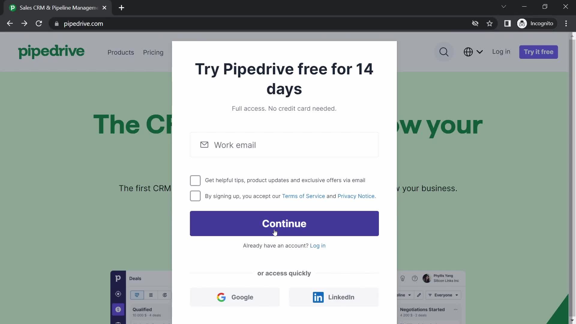 Onboarding on Pipedrive video thumbnail