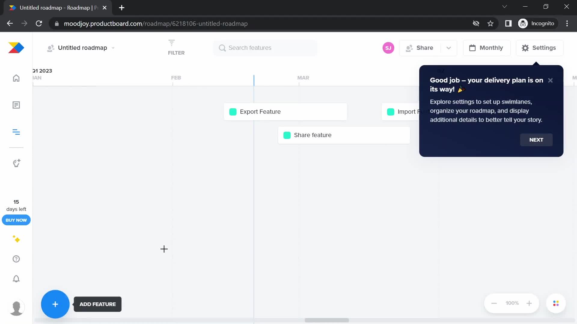 Onboarding screenshot