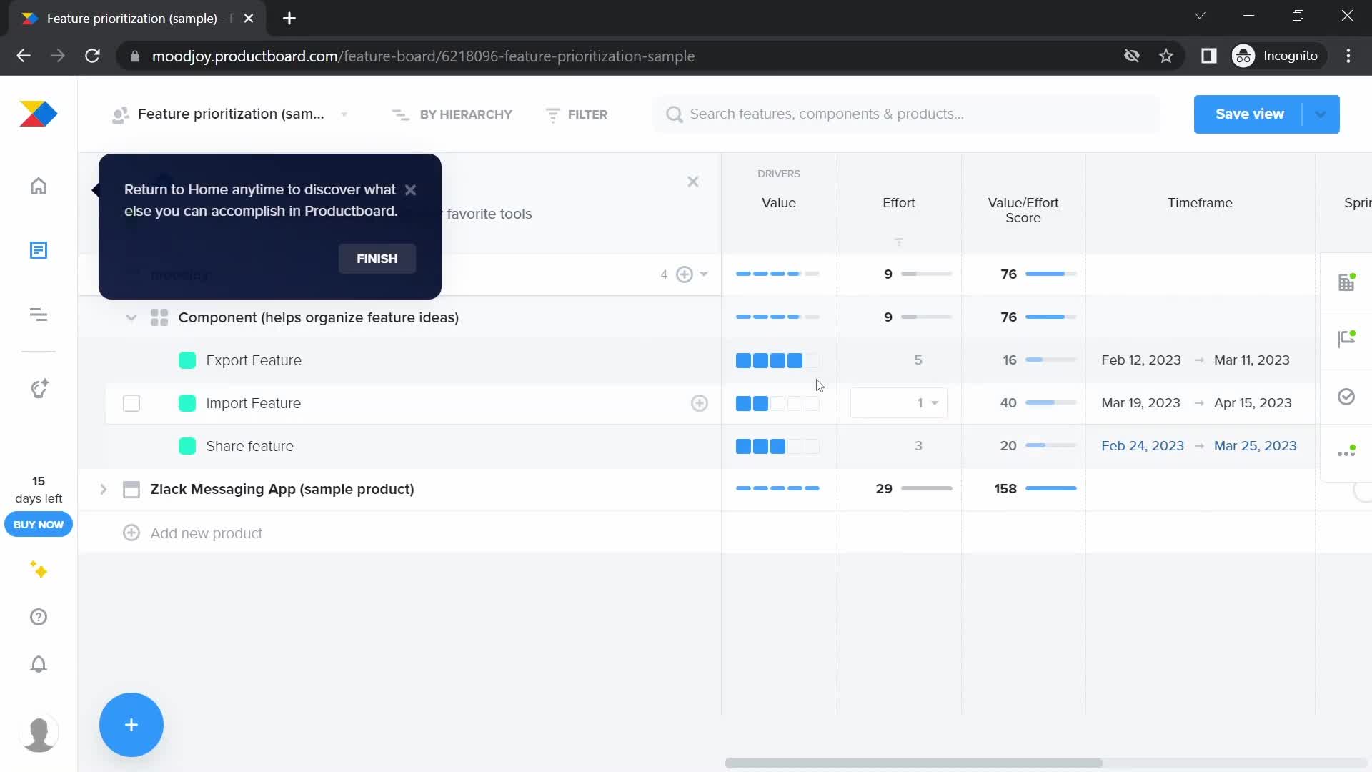 Onboarding screenshot