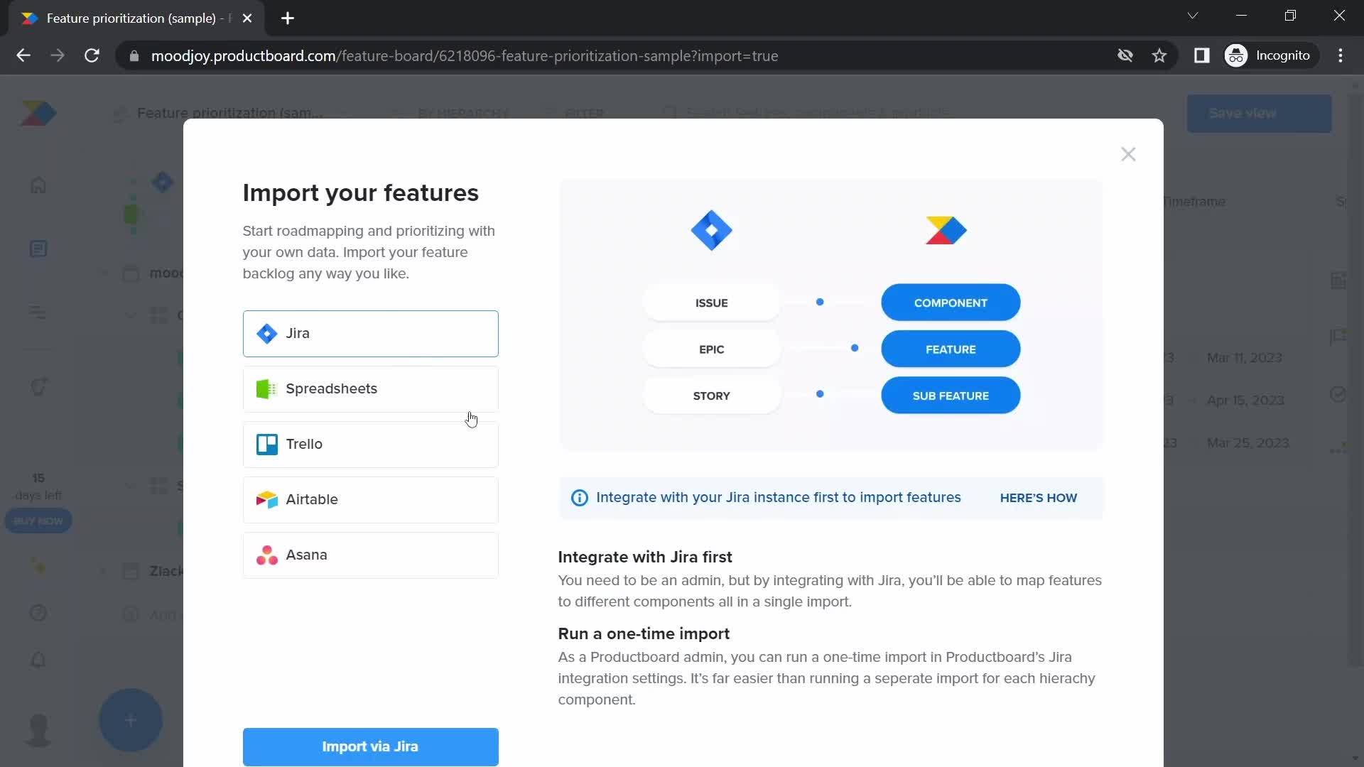 Onboarding screenshot