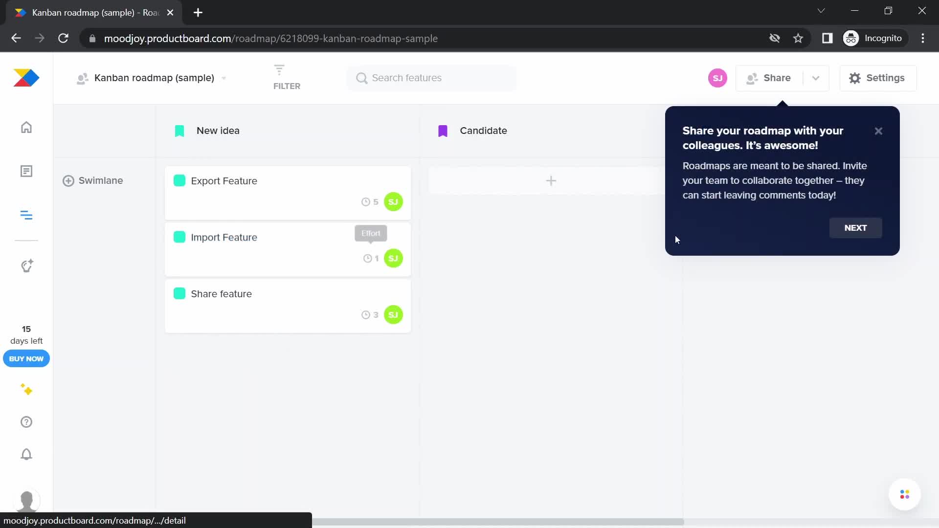 Onboarding screenshot