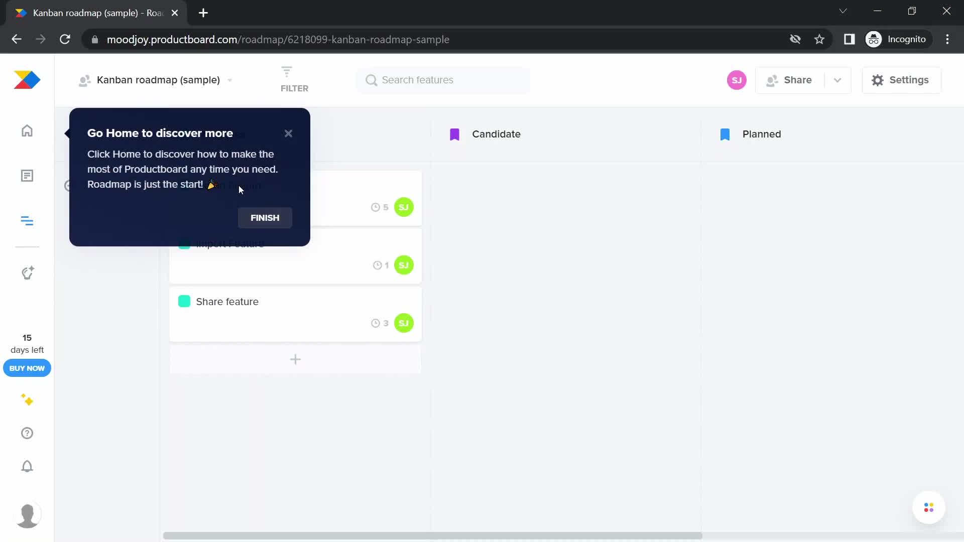 Onboarding screenshot