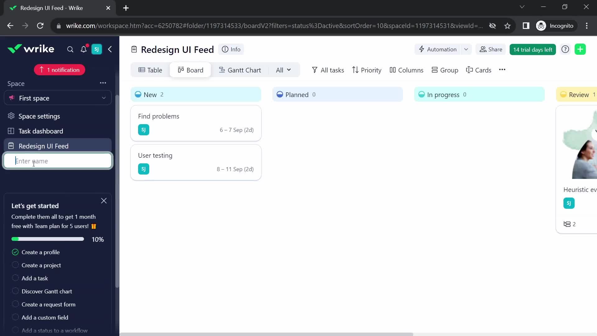 Onboarding screenshot