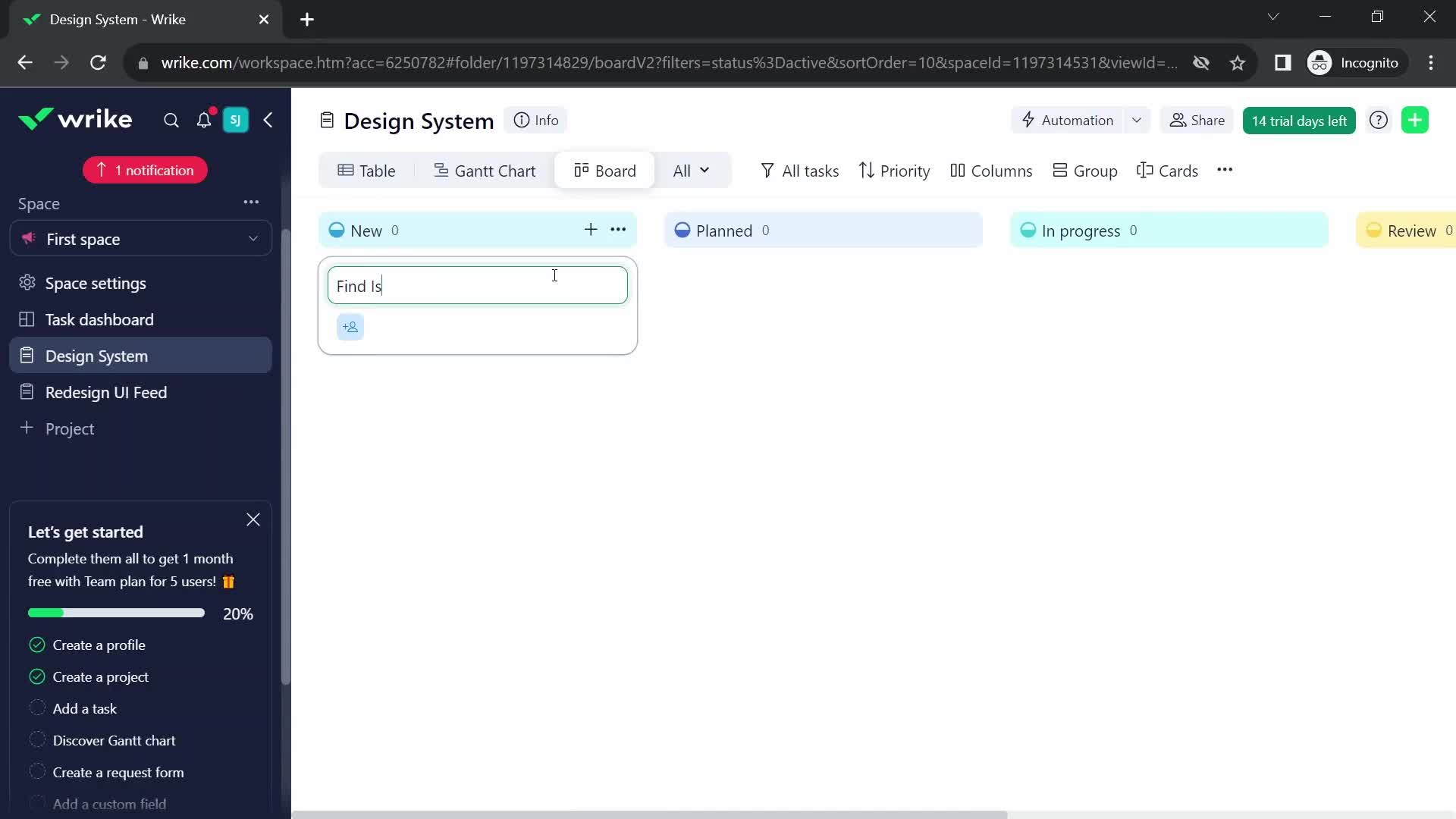 Onboarding screenshot