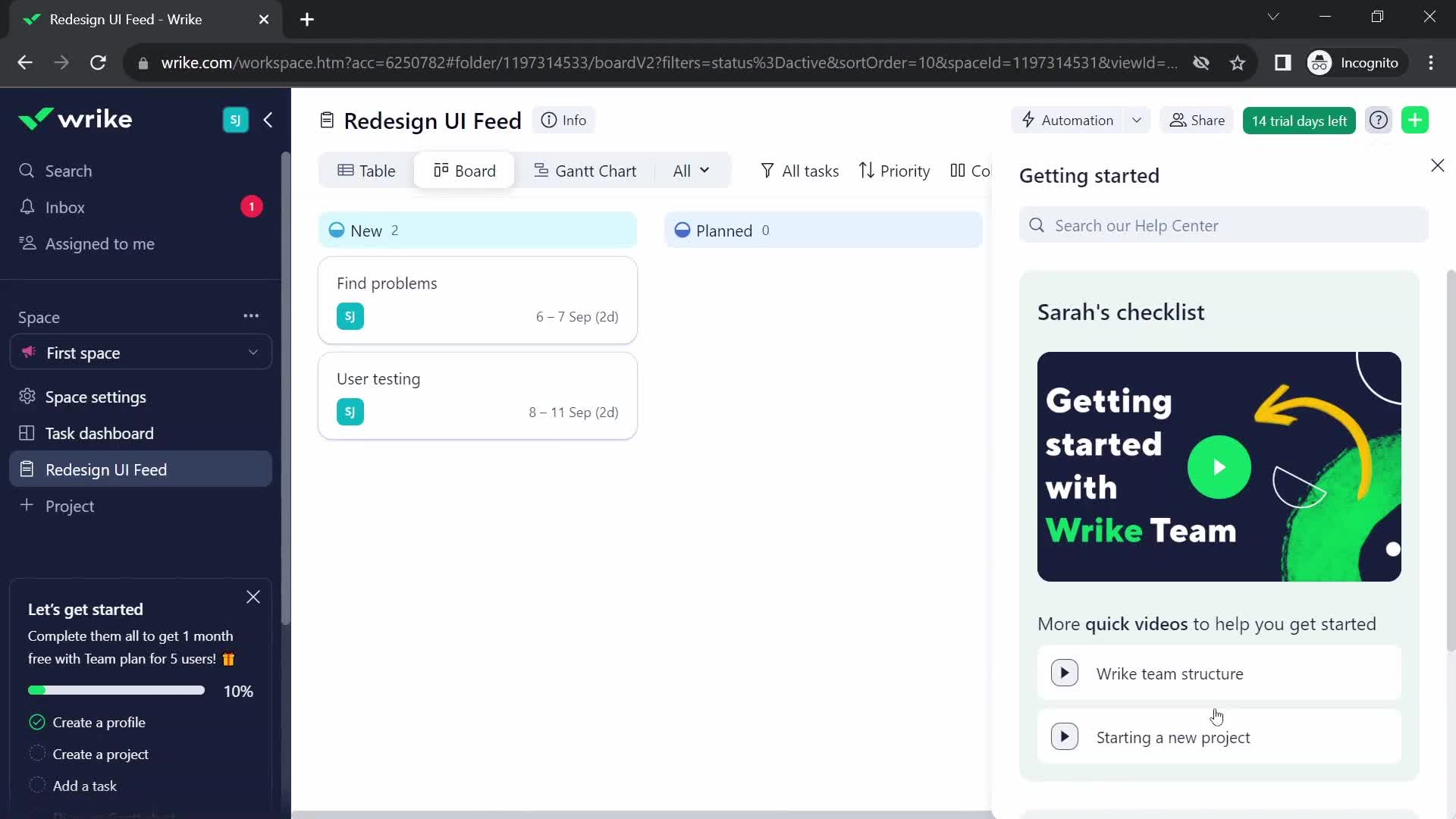 Onboarding screenshot