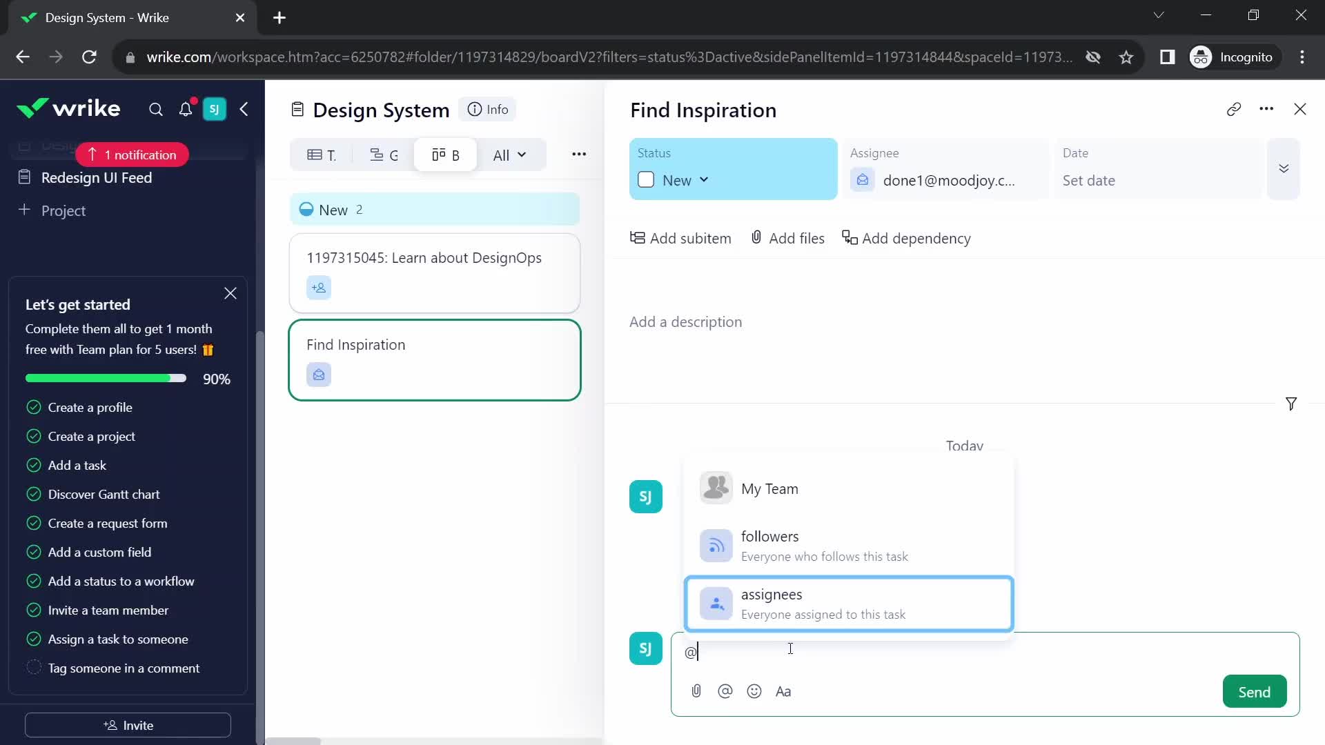 Onboarding screenshot