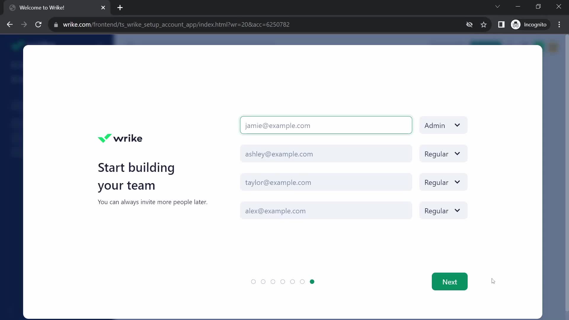 Onboarding screenshot