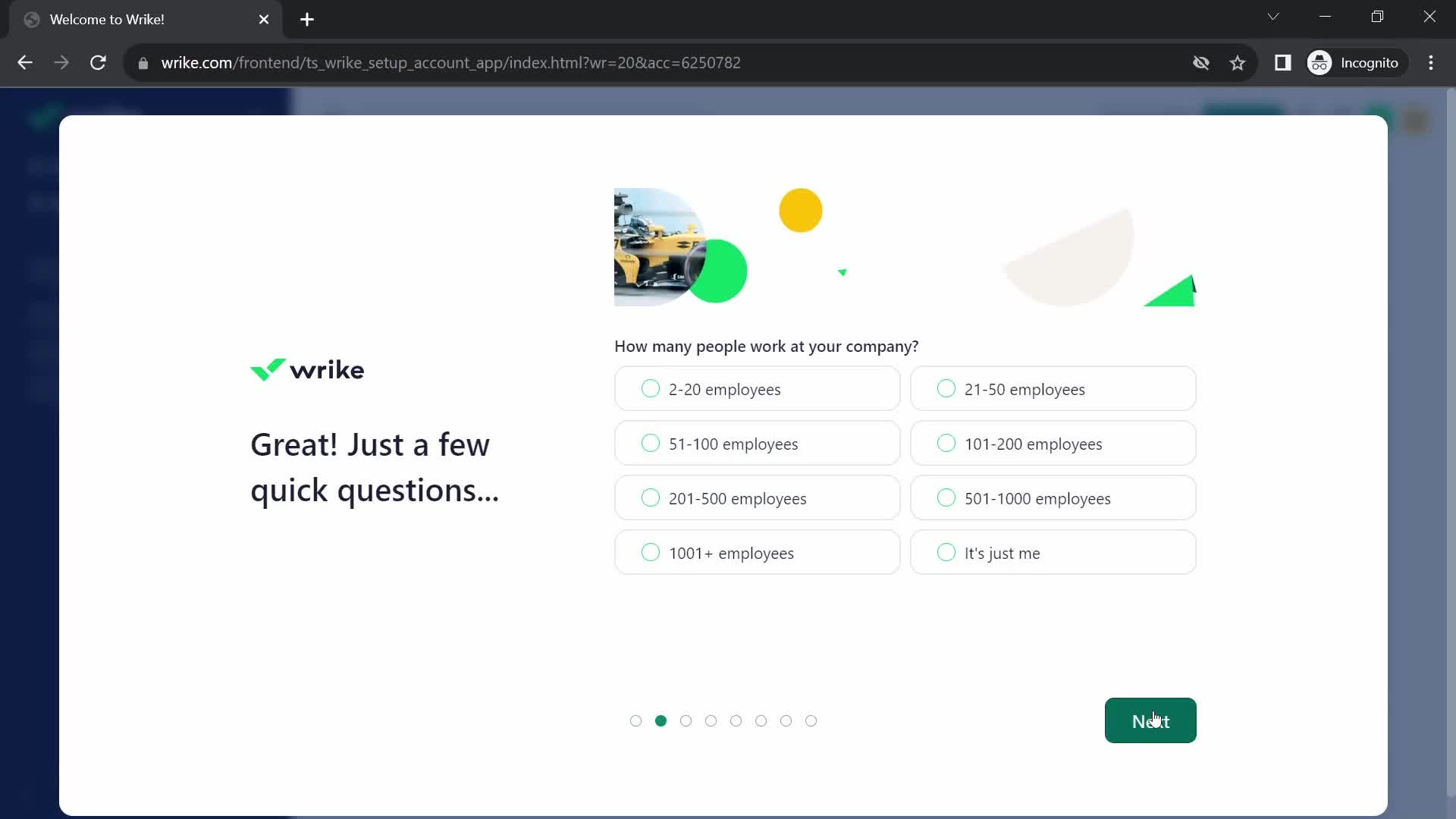 Onboarding screenshot