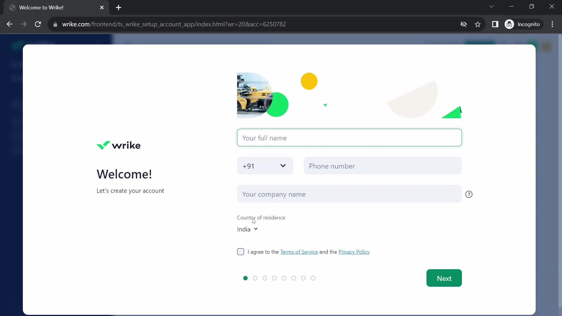 Onboarding screenshot