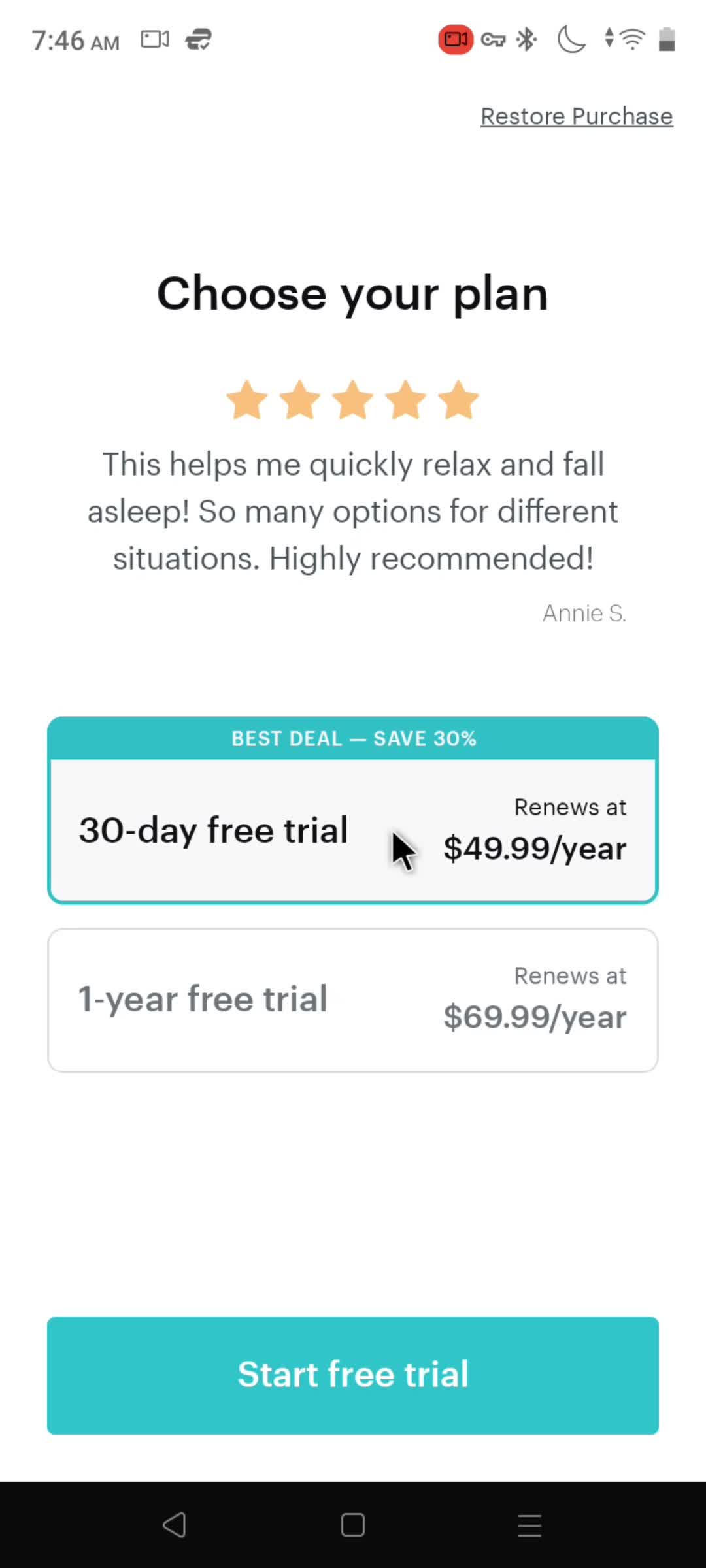 Onboarding screenshot