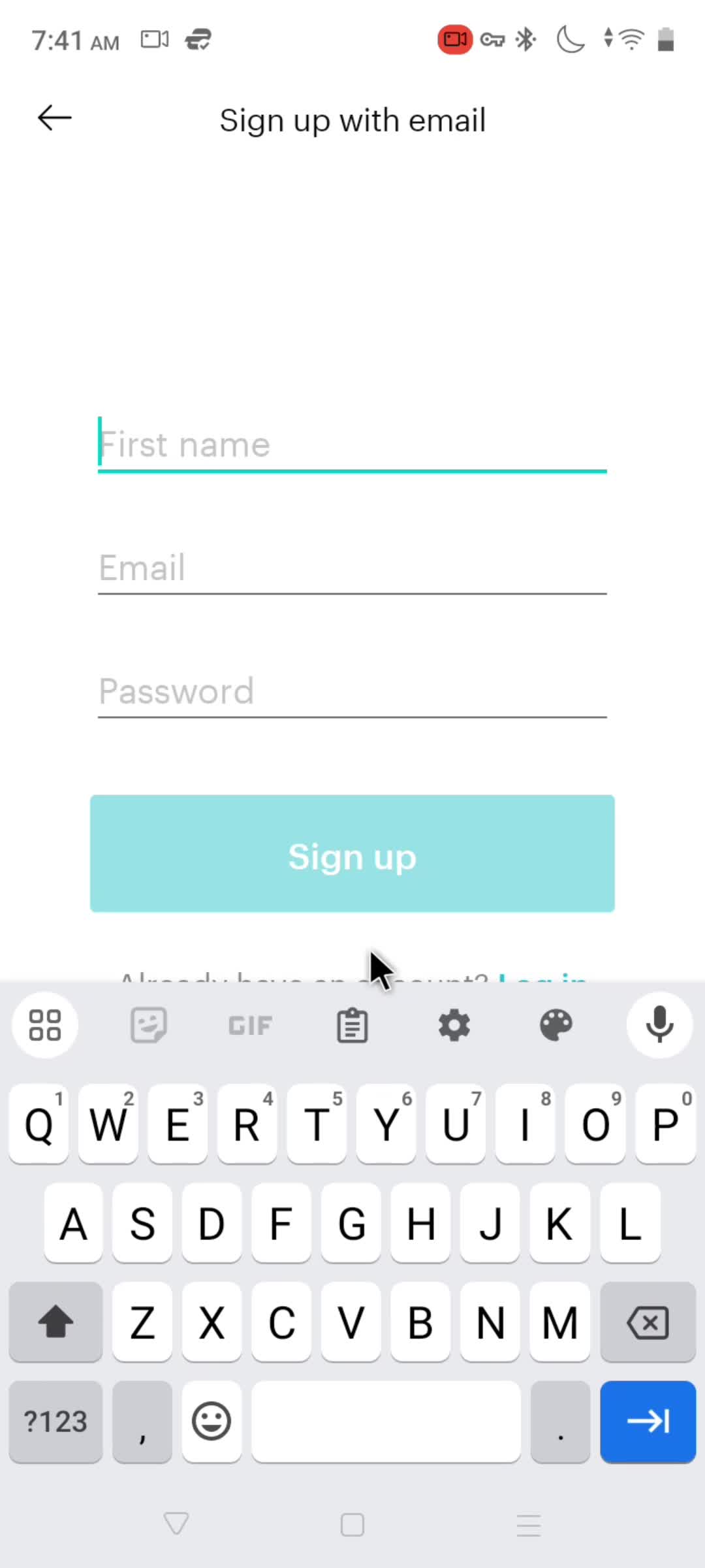 Onboarding screenshot