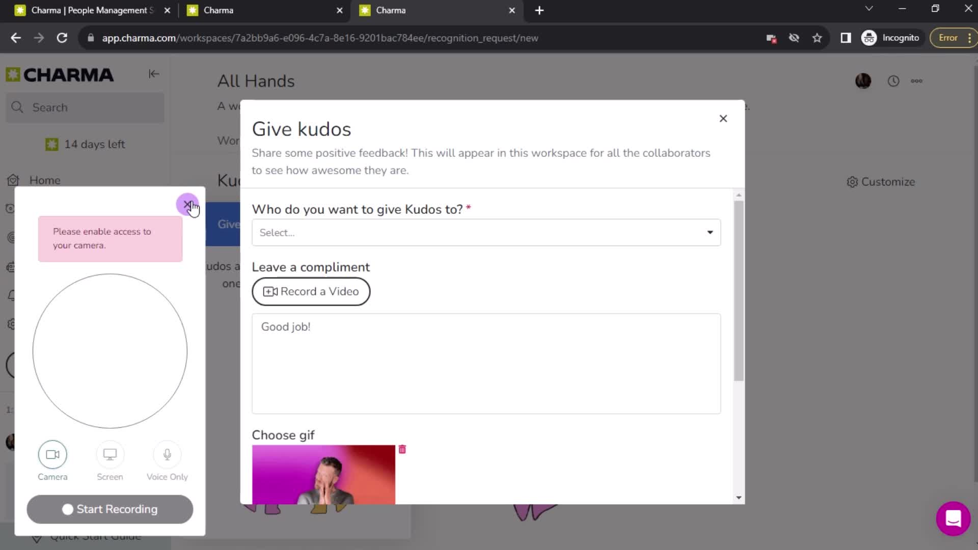Onboarding screenshot