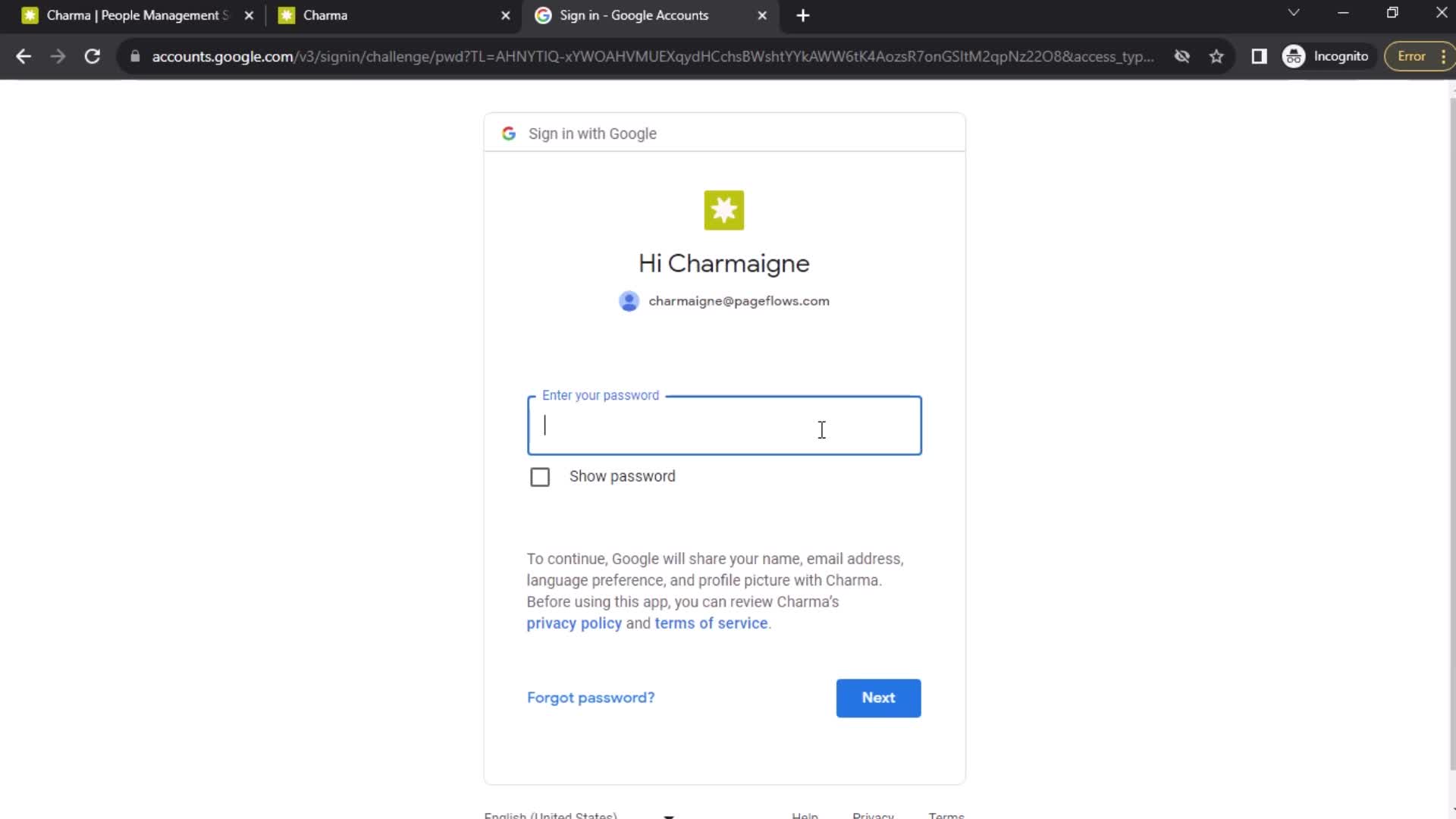 Onboarding screenshot