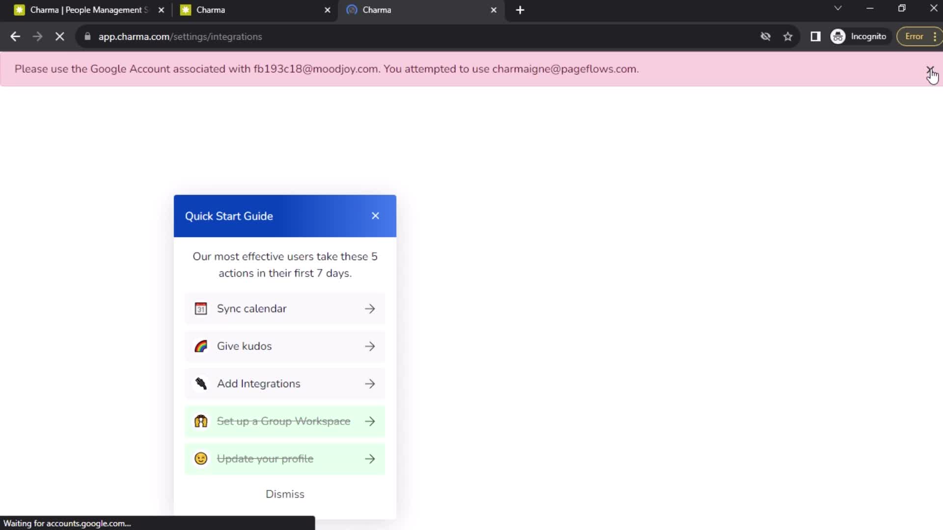 Onboarding screenshot