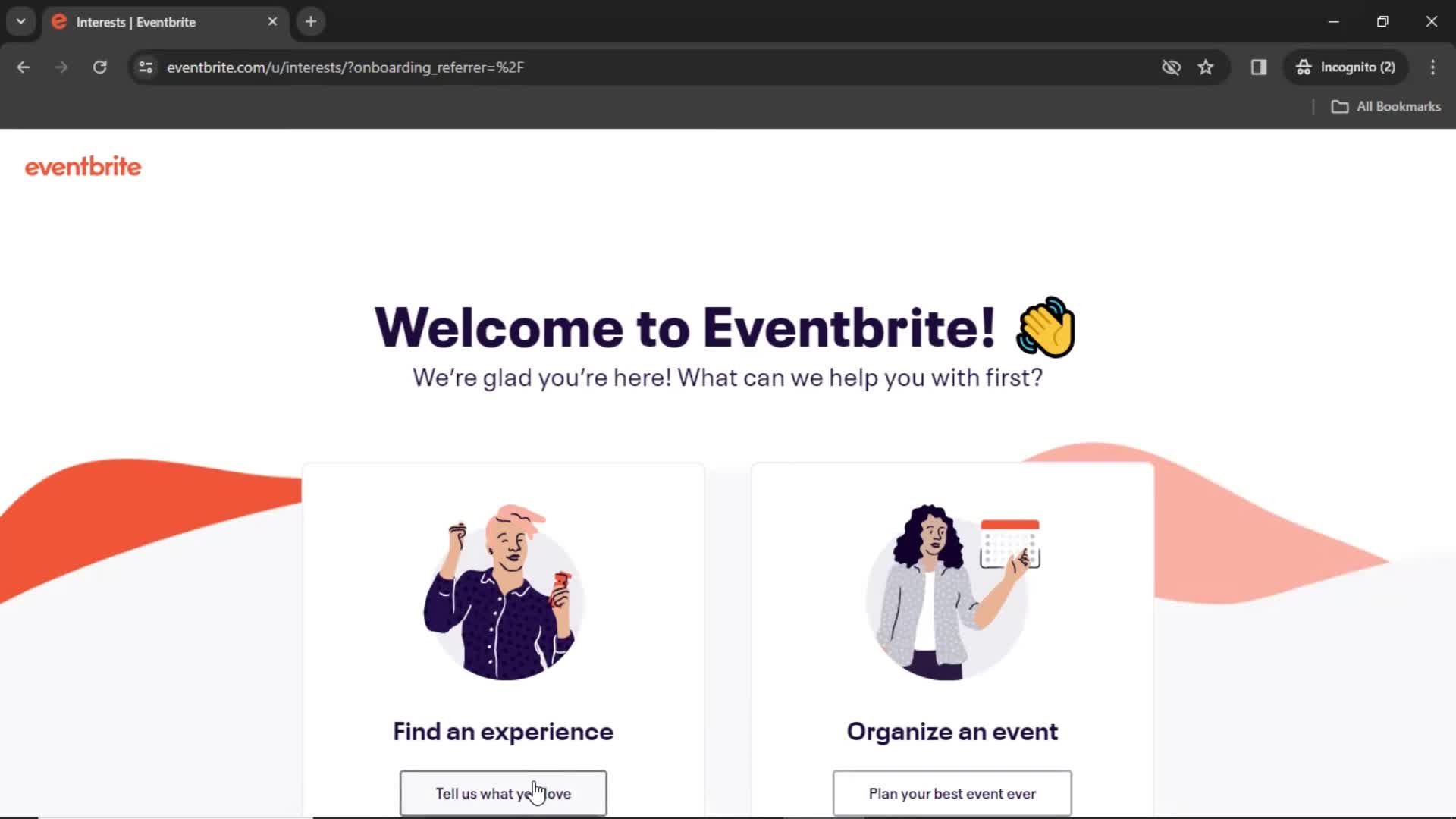 Onboarding screenshot