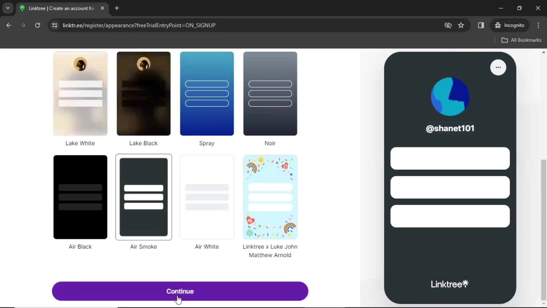 Onboarding screenshot