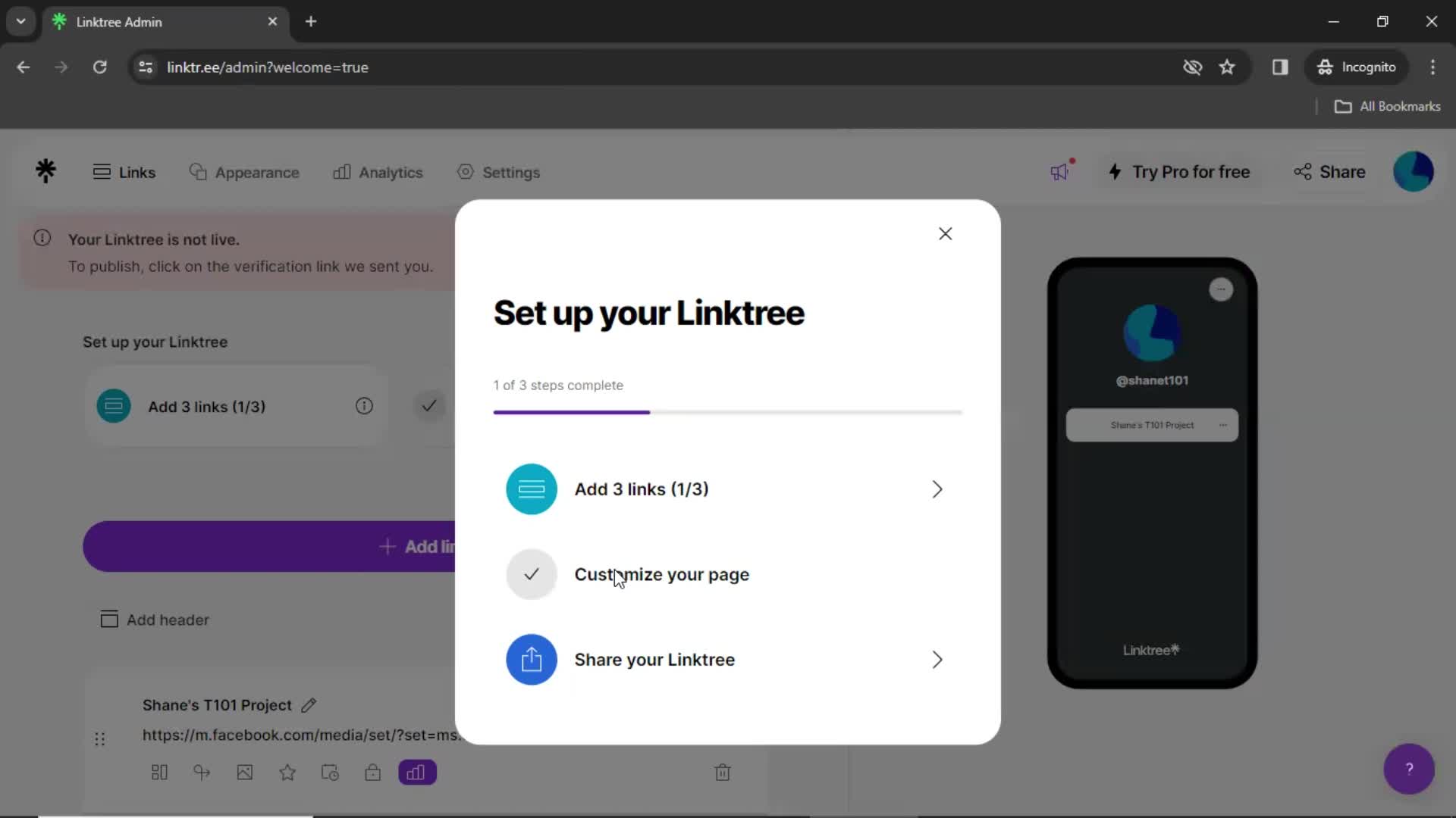 Onboarding screenshot